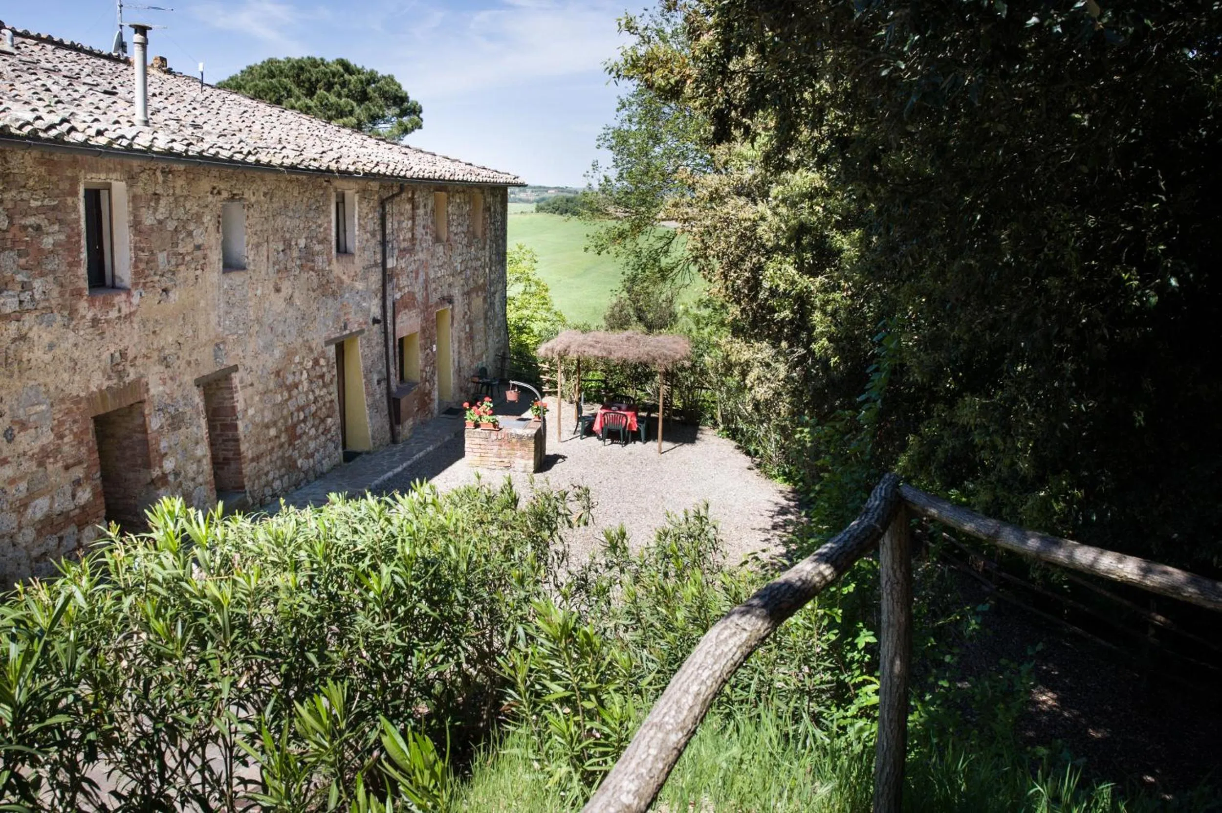 Patio in Appartamenti Villa e Fattoria di Radi Tuscany