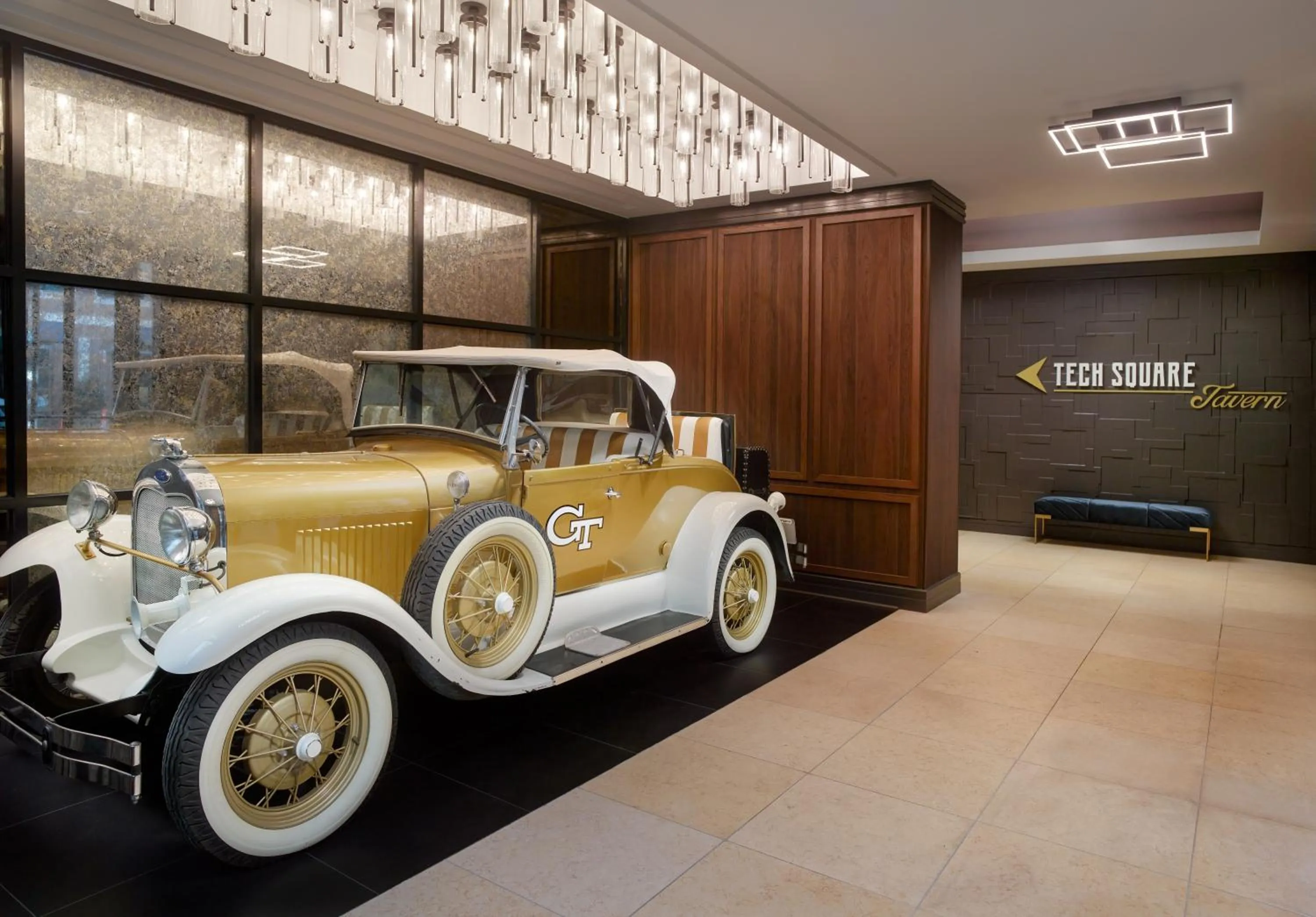 Decorative detail in Georgia Tech Hotel and Conference Center