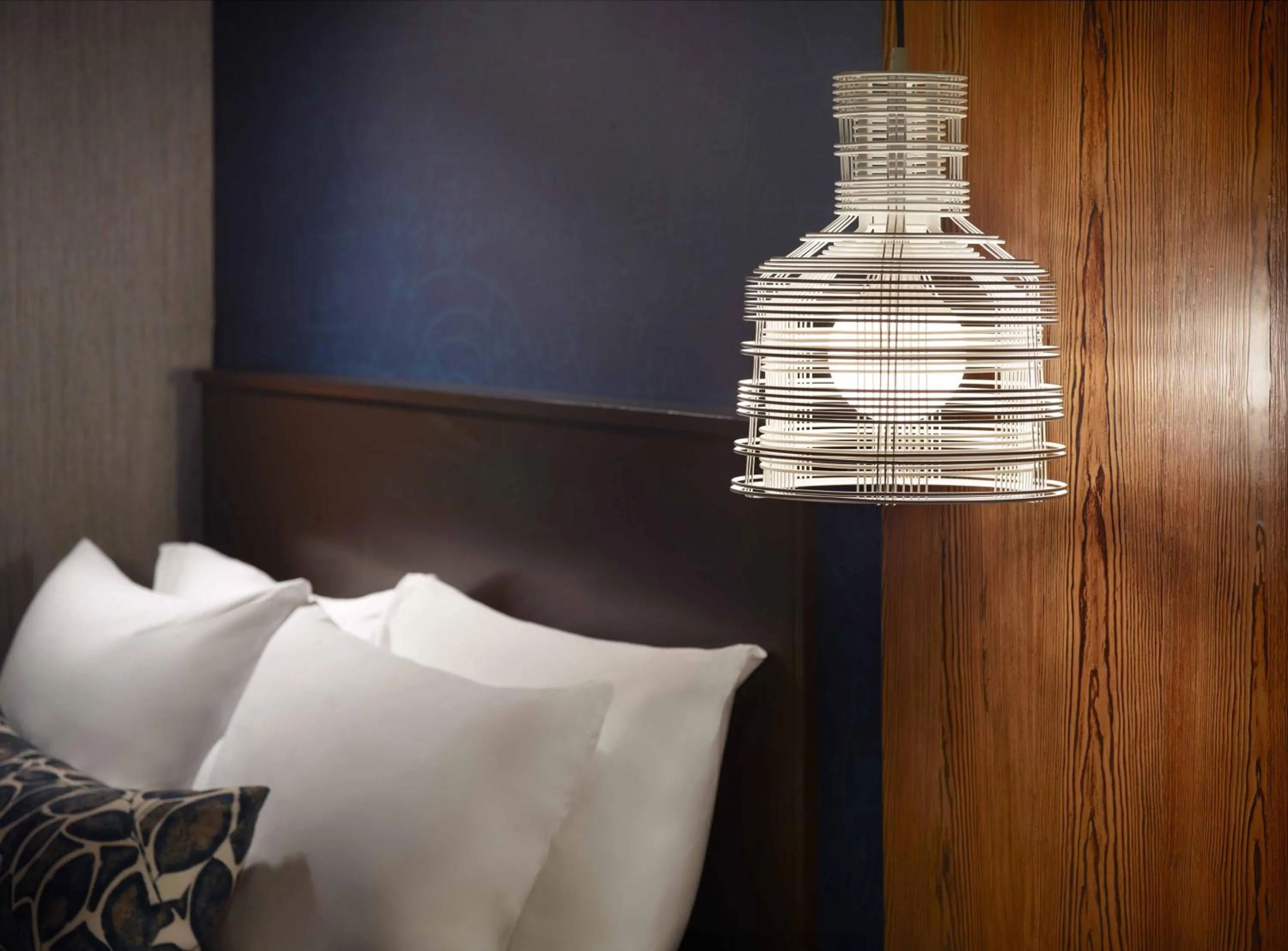 Decorative detail, Bed in Georgia Tech Hotel and Conference Center