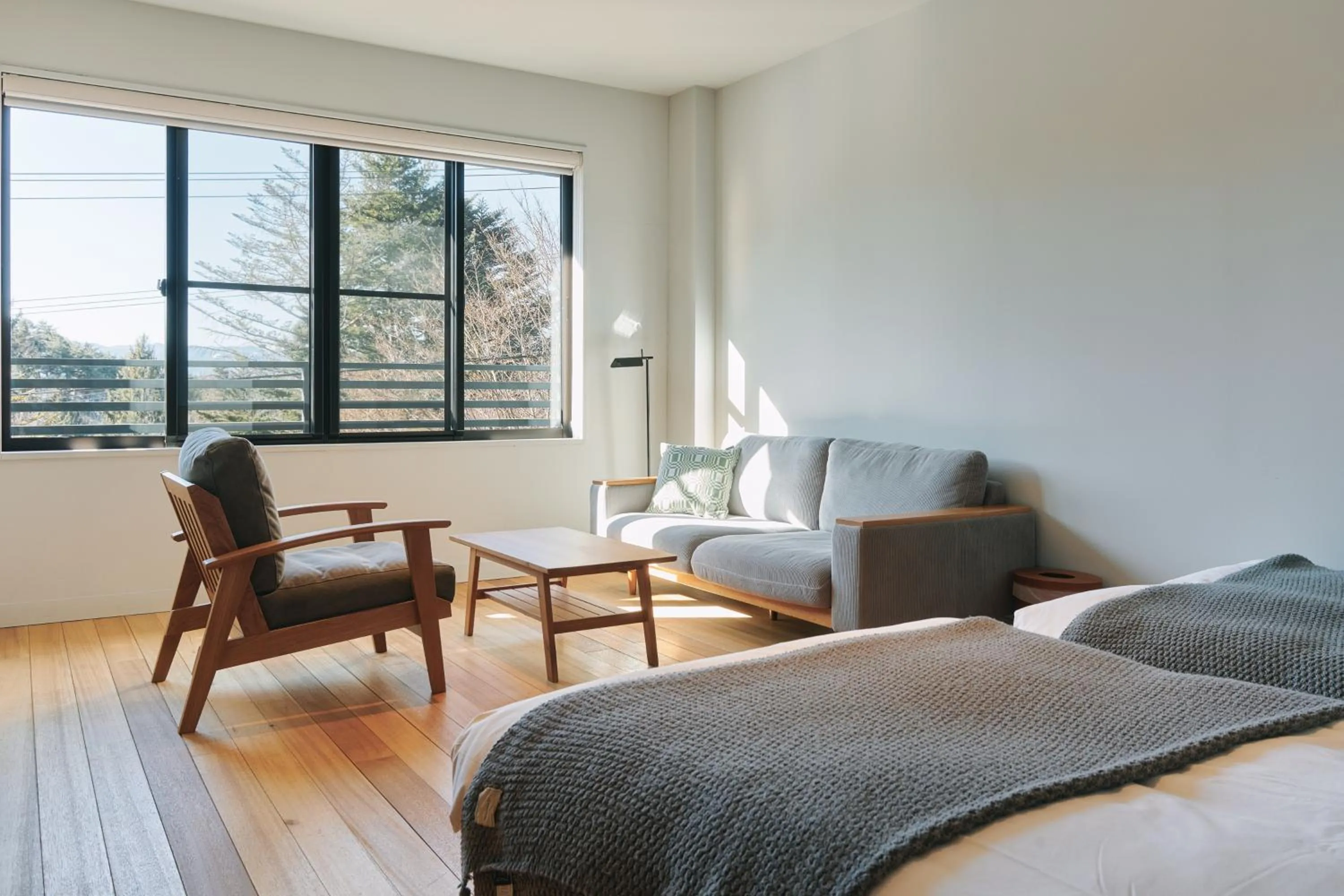 View (from property/room), Bed in Tiny Garden Tateshina