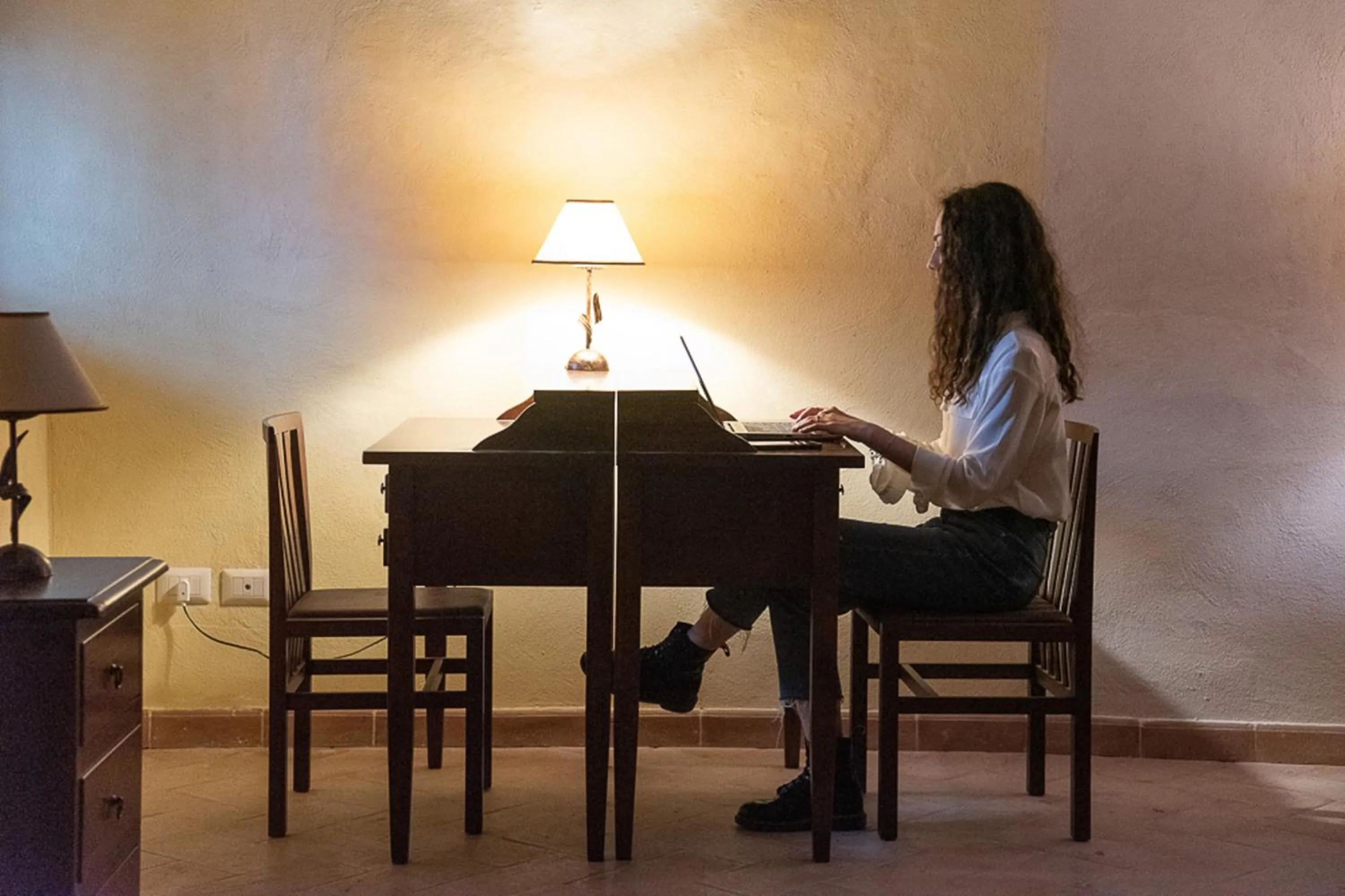 Communal lounge/ TV room in Relais Borgo Campello