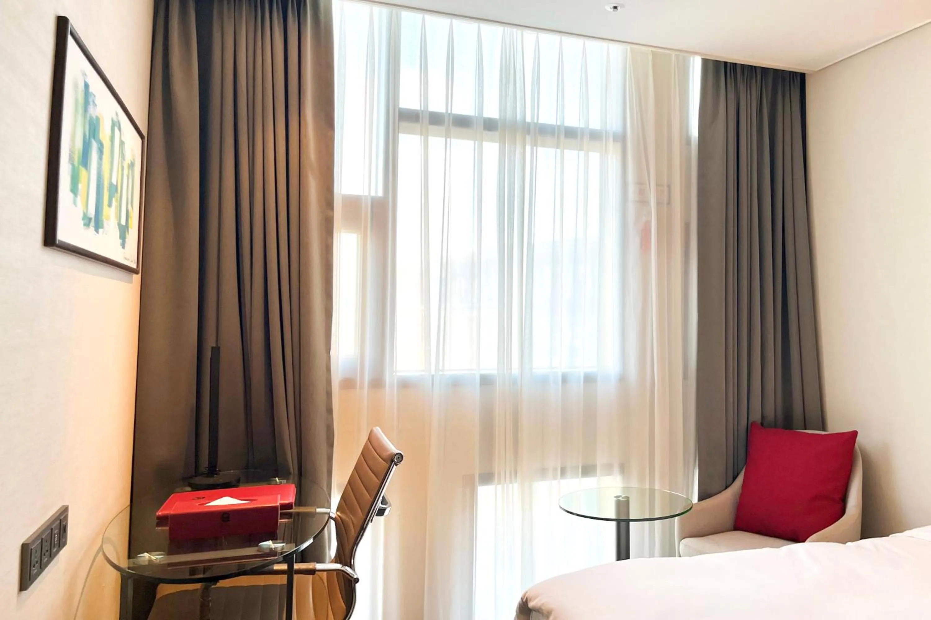 Bed in Ramada Encore by Wyndham Busan Station