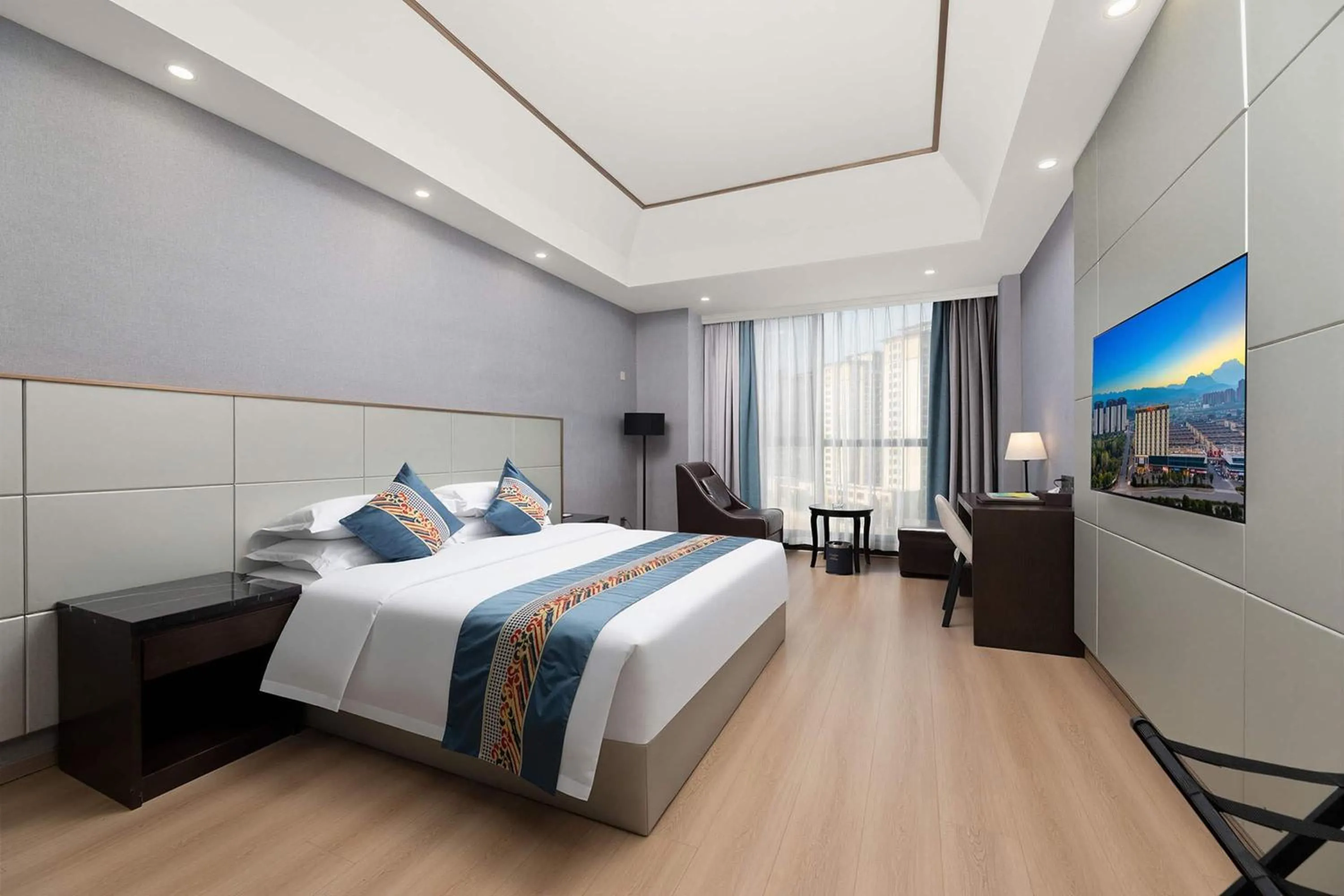 Photo of the whole room, Bed in Ramada by Wyndham Zhangjiajie