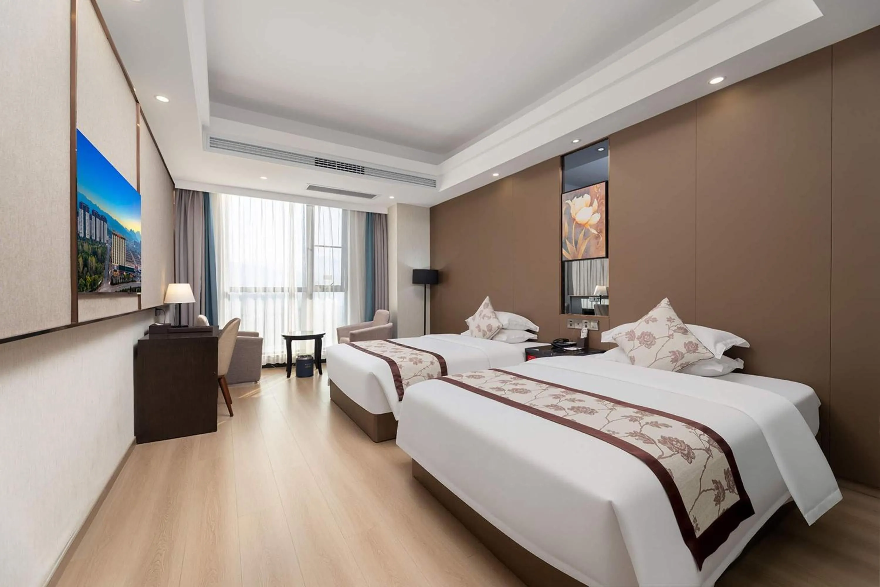 Photo of the whole room, Bed in Ramada by Wyndham Zhangjiajie