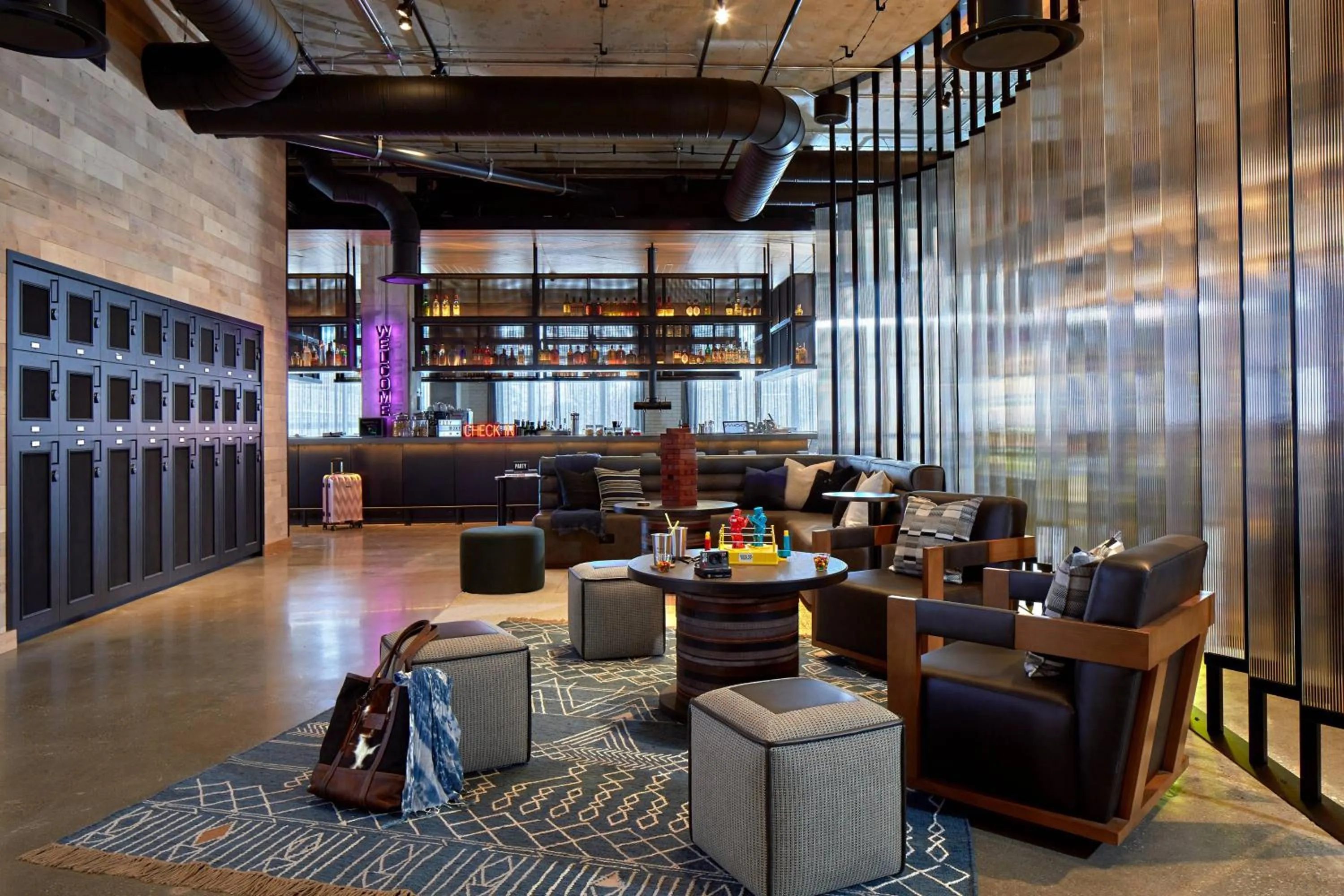 Lobby or reception in Moxy Columbus Short North