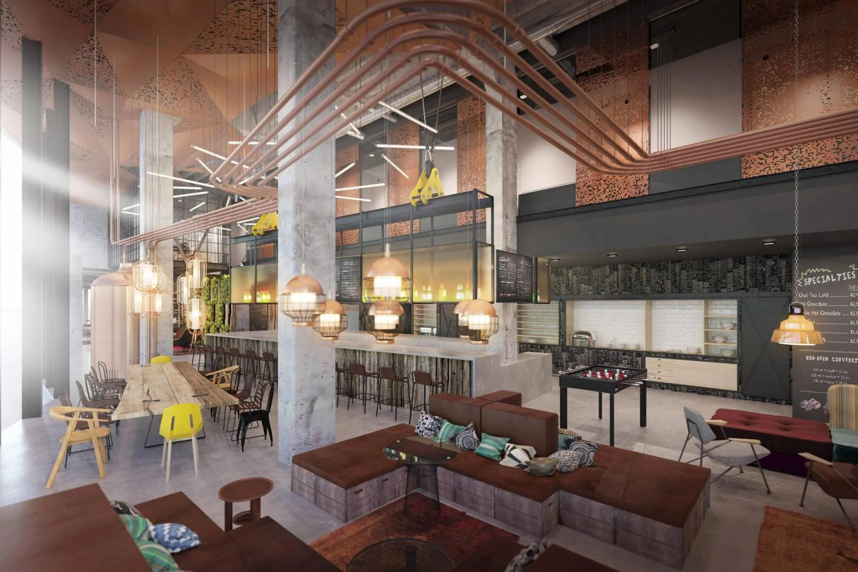 Lounge or bar in Moxy Poznań Airport