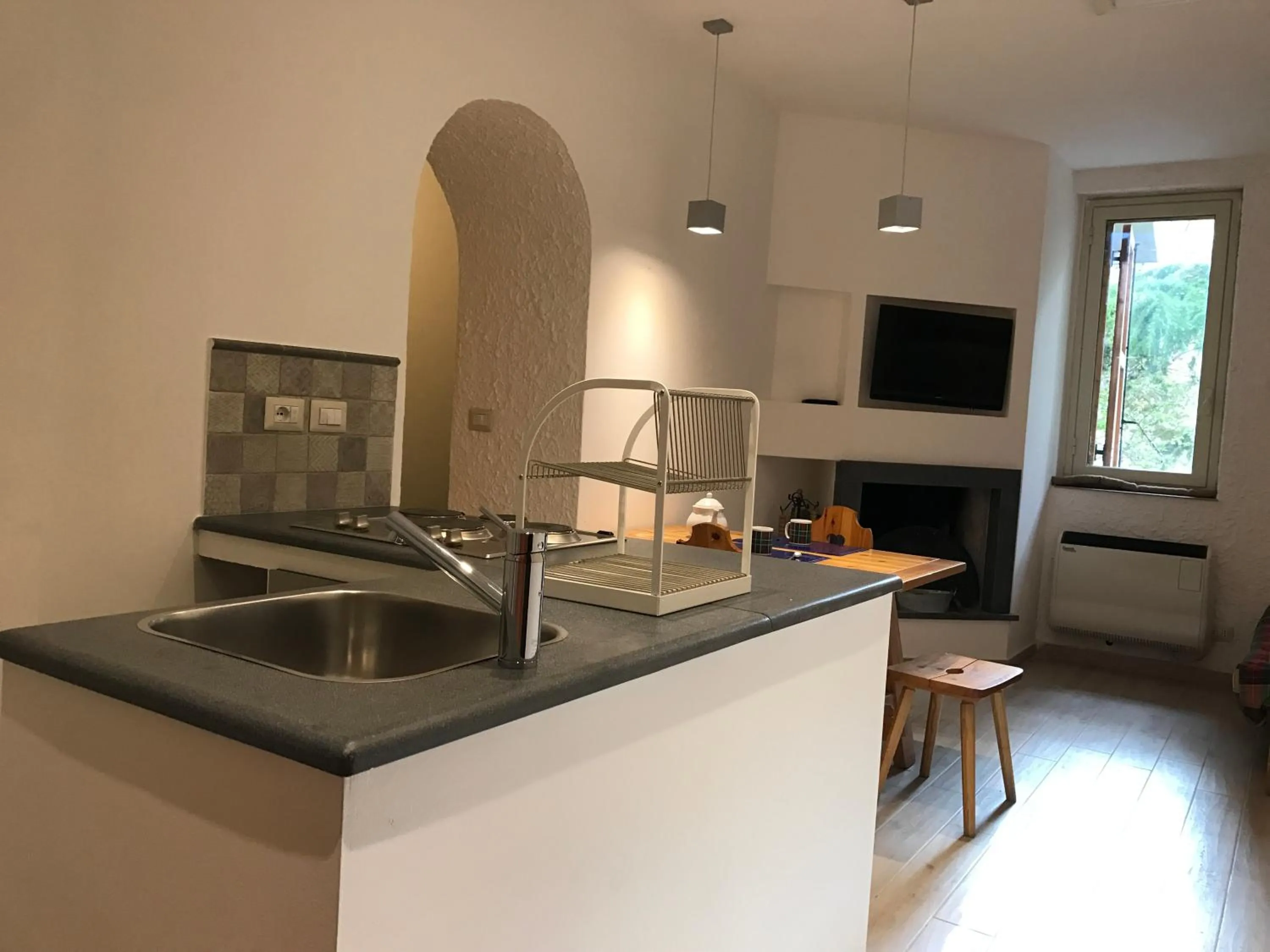 Kitchen or kitchenette in Residence Serra La Nave