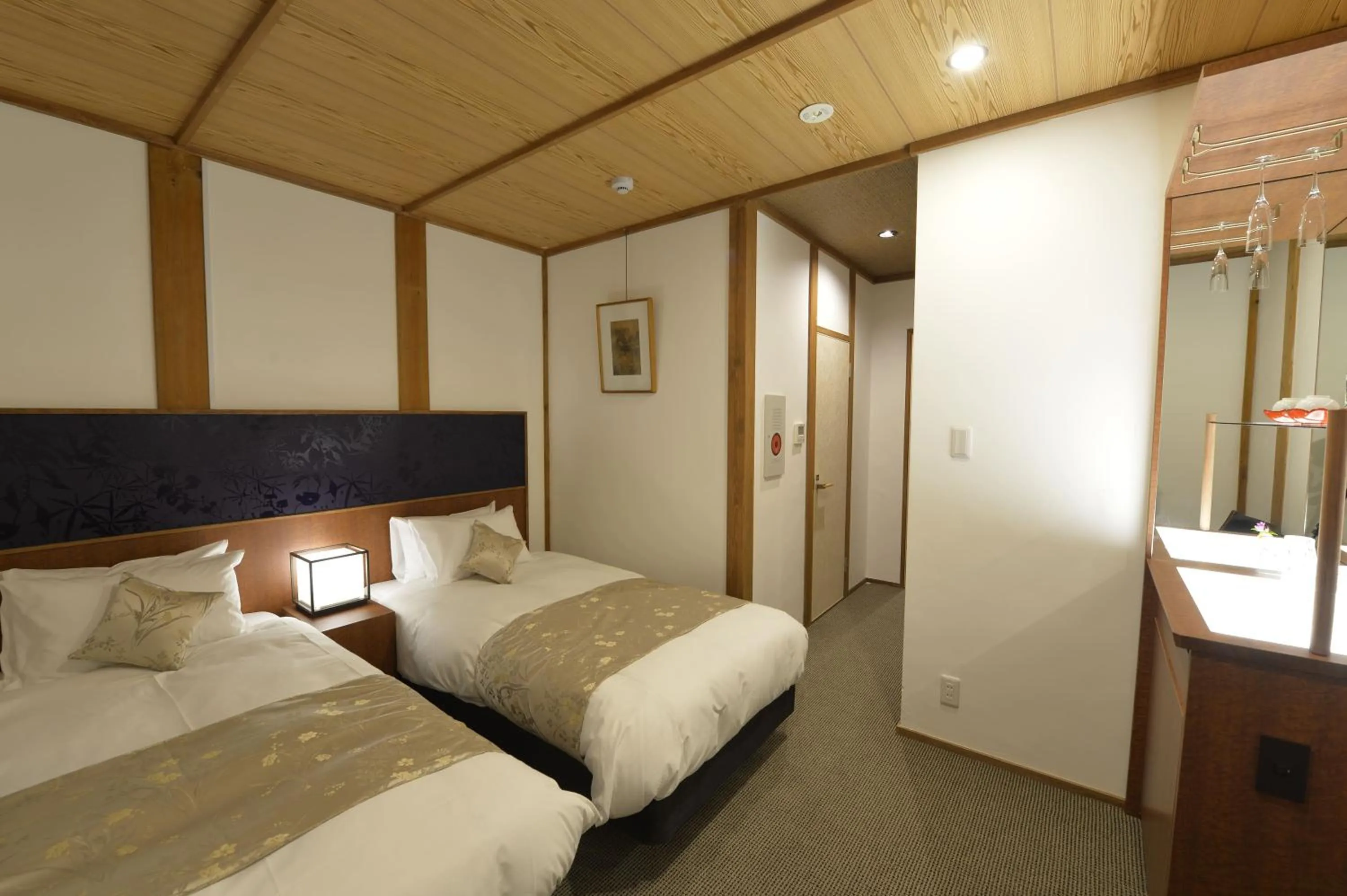 Bed in Gion Oyado Kikutani