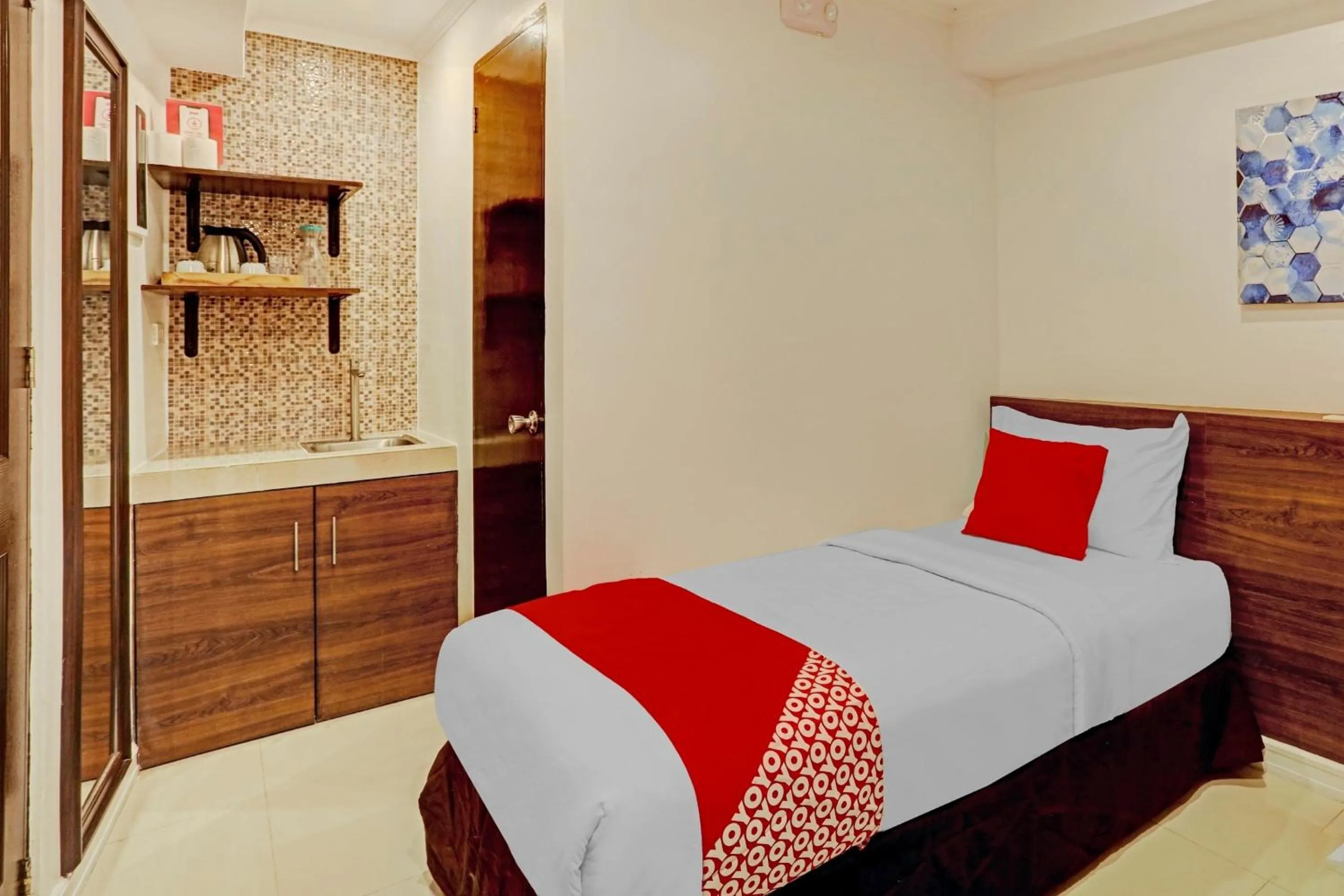 Bedroom in Super OYO Capital O 232 Nest Nano Suites Fort