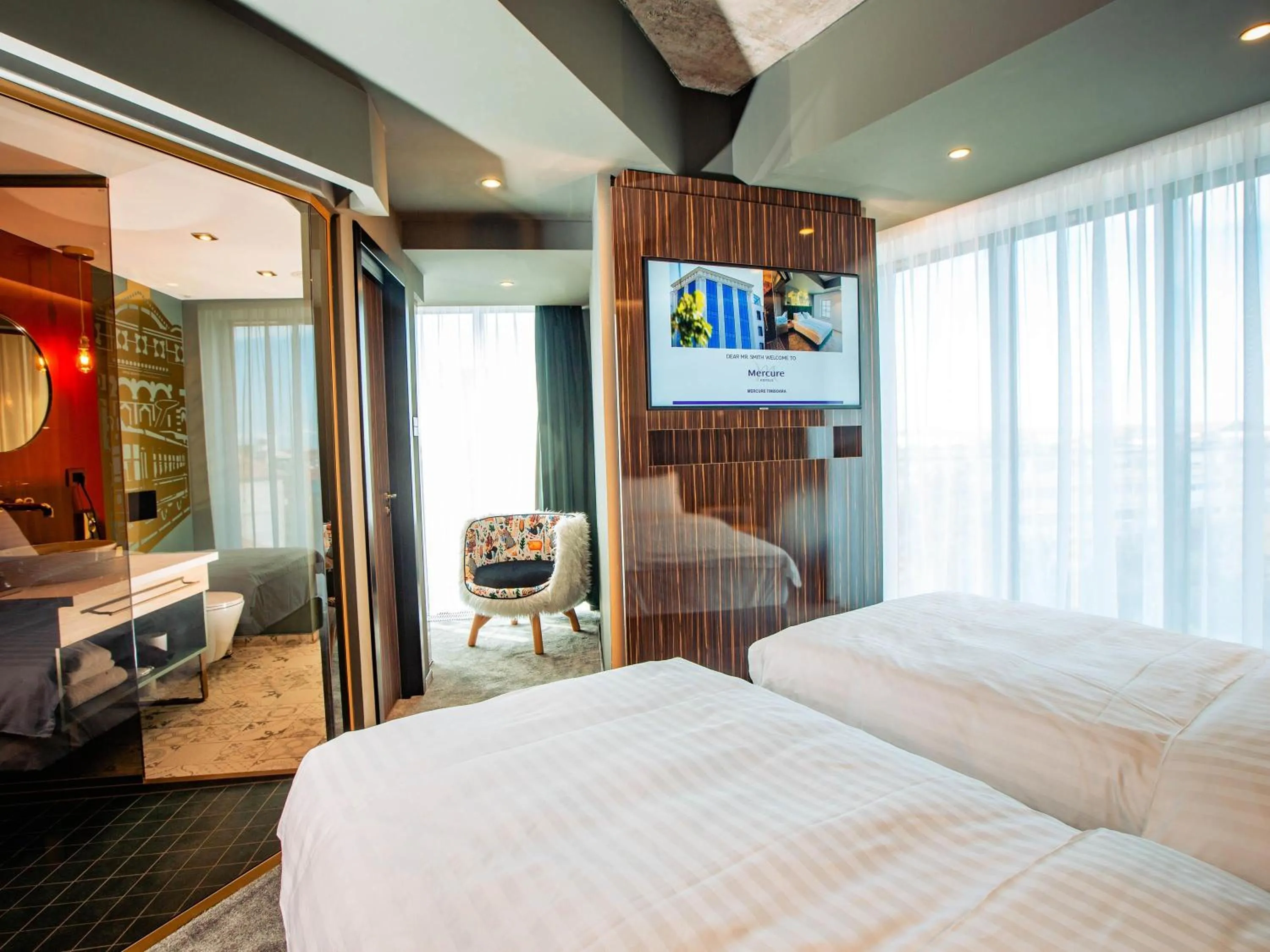 Bedroom, Bed in Mercure Timisoara