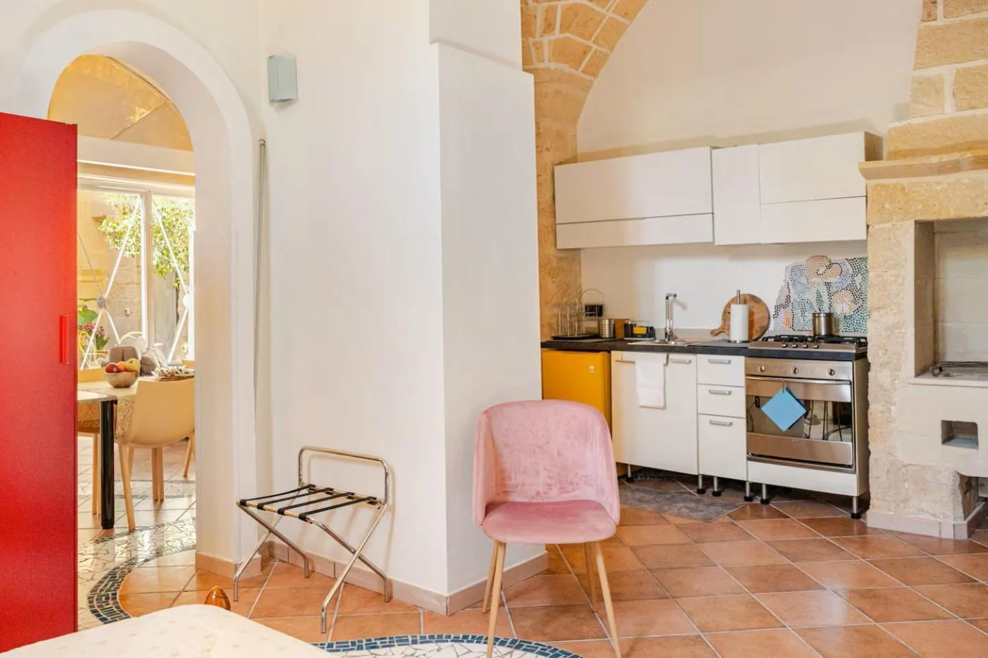 Kitchen or kitchenette in B&B Corte dei Memoli di Margiotta Giuseppina