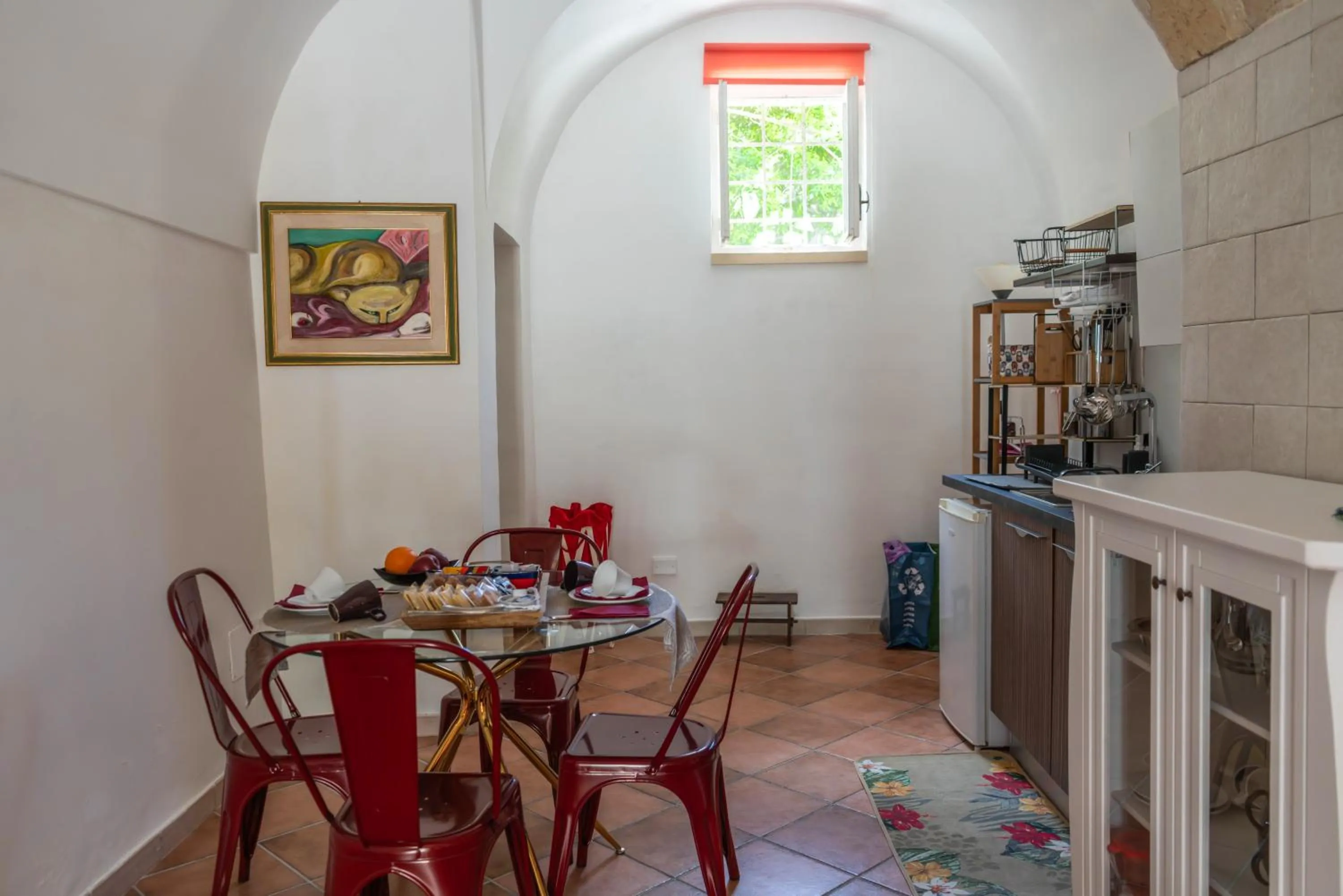 Kitchen or kitchenette in B&B Corte dei Memoli di Margiotta Giuseppina