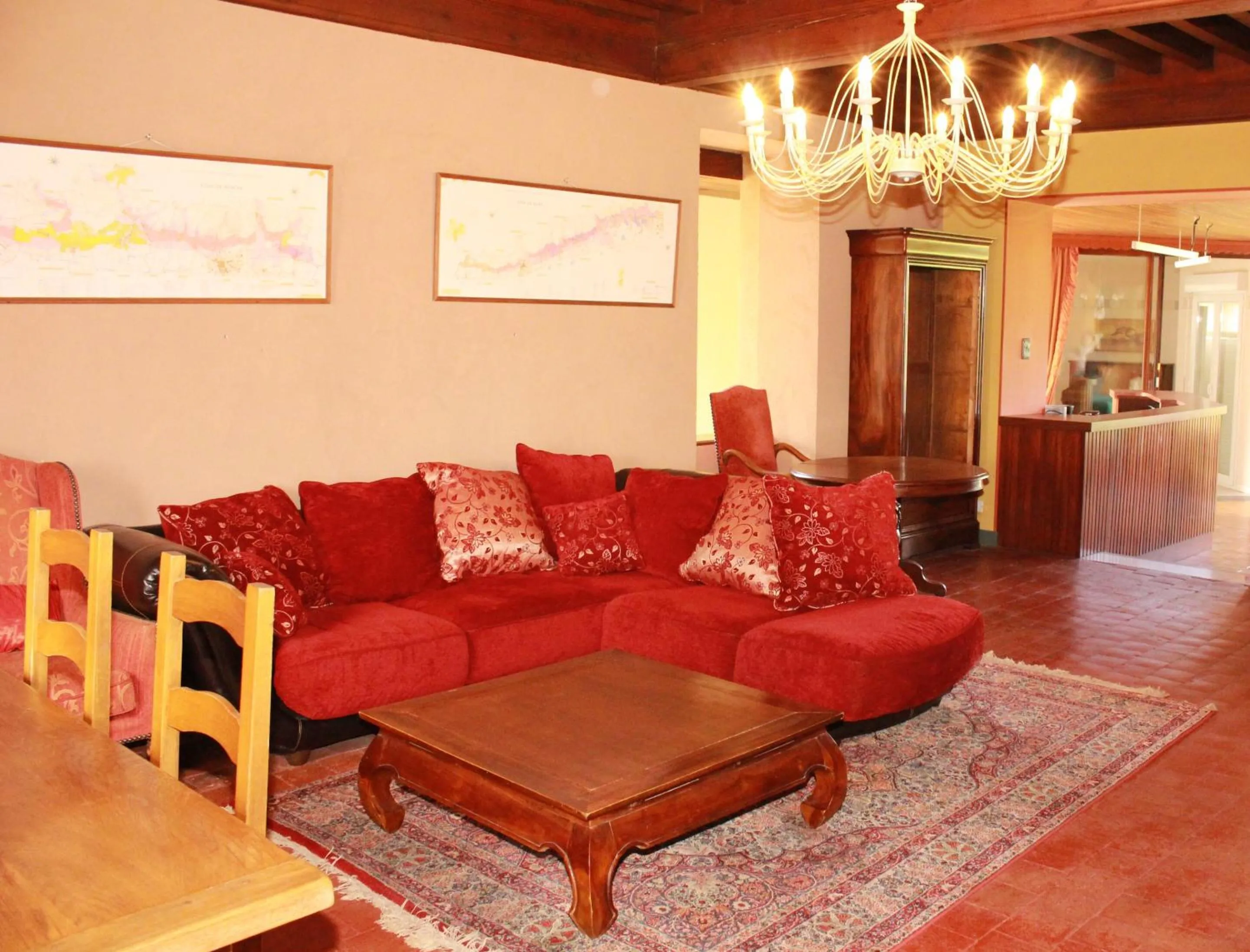 Living room in Gites de Montvaltin