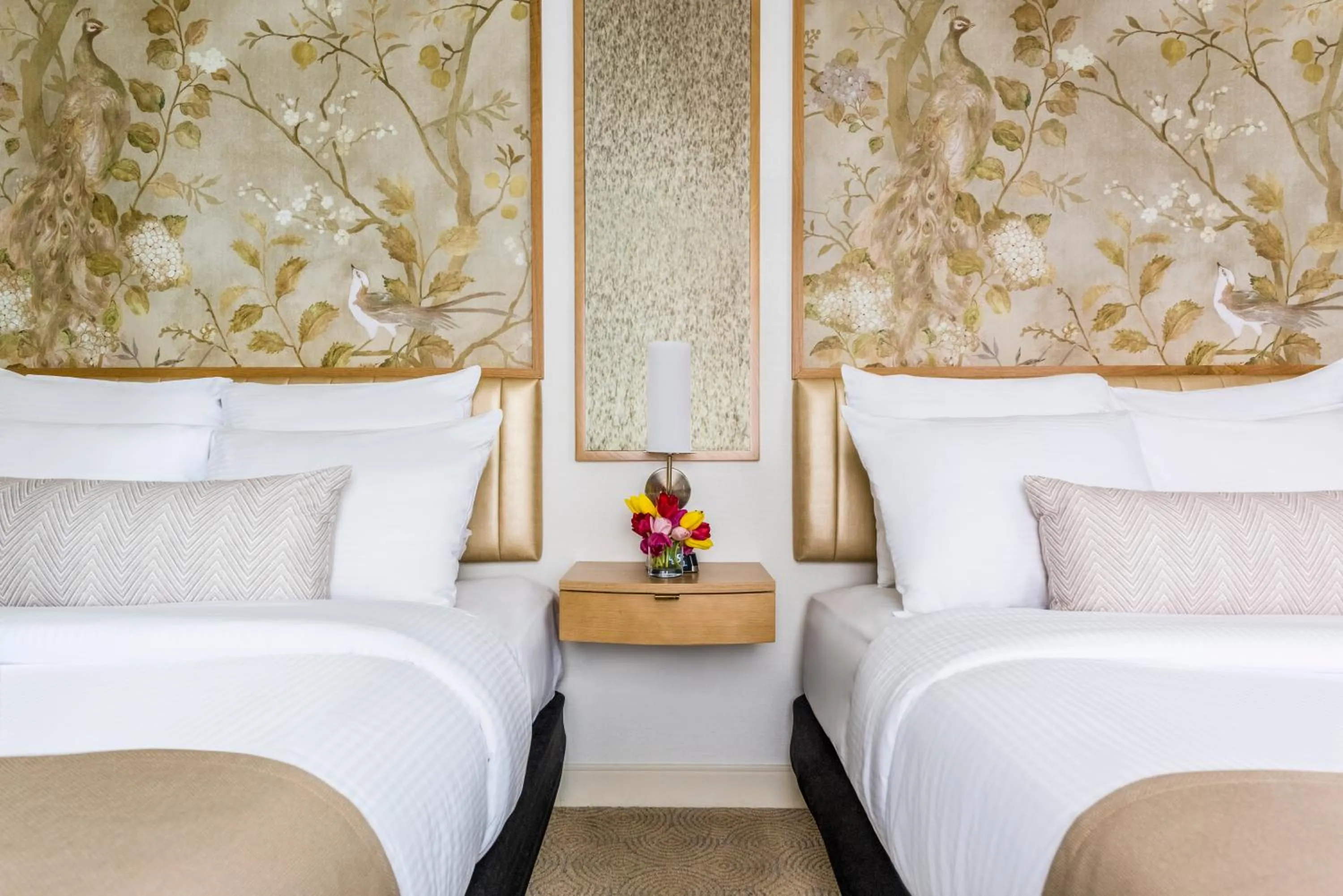 Bed in Warwick Allerton Chicago