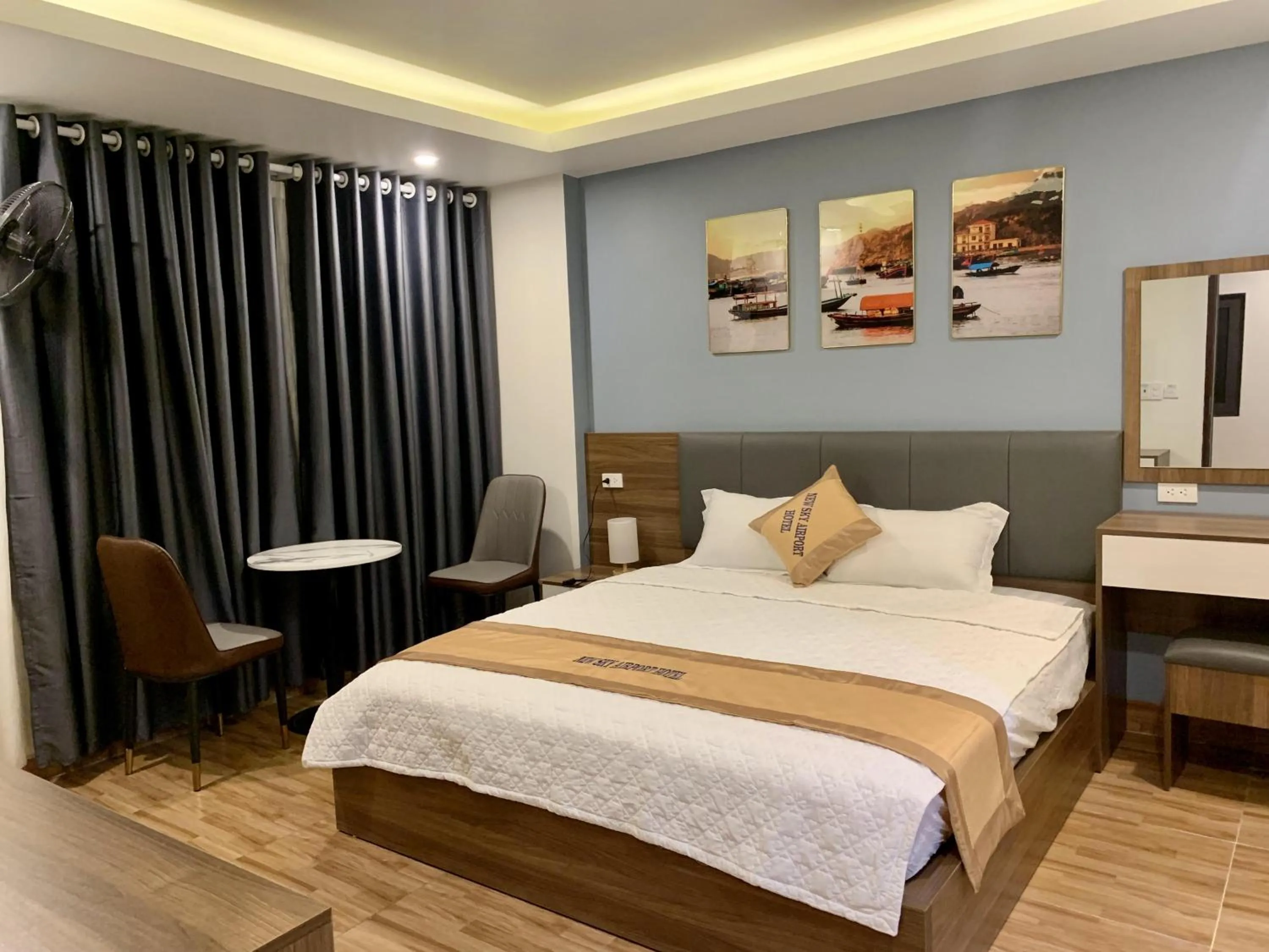 Bed in New Sky Airport Hotel