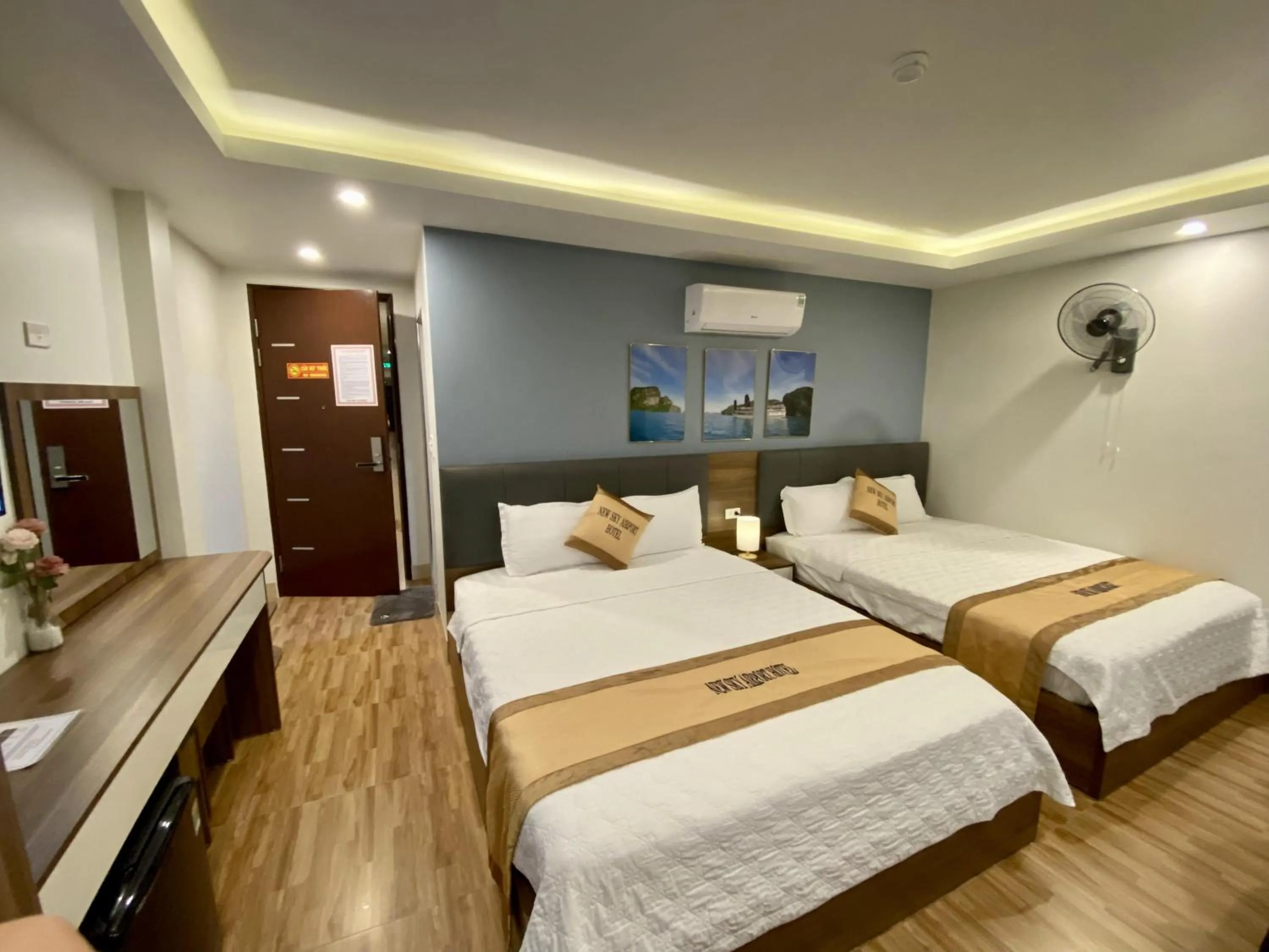 Bed in New Sky Airport Hotel