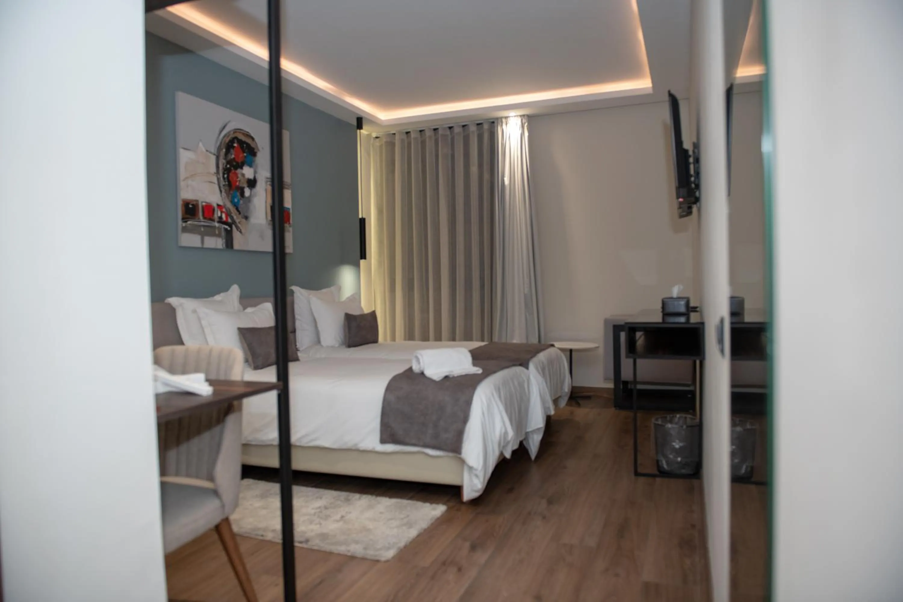 Photo of the whole room, Bed in NJ Hotel Rabat