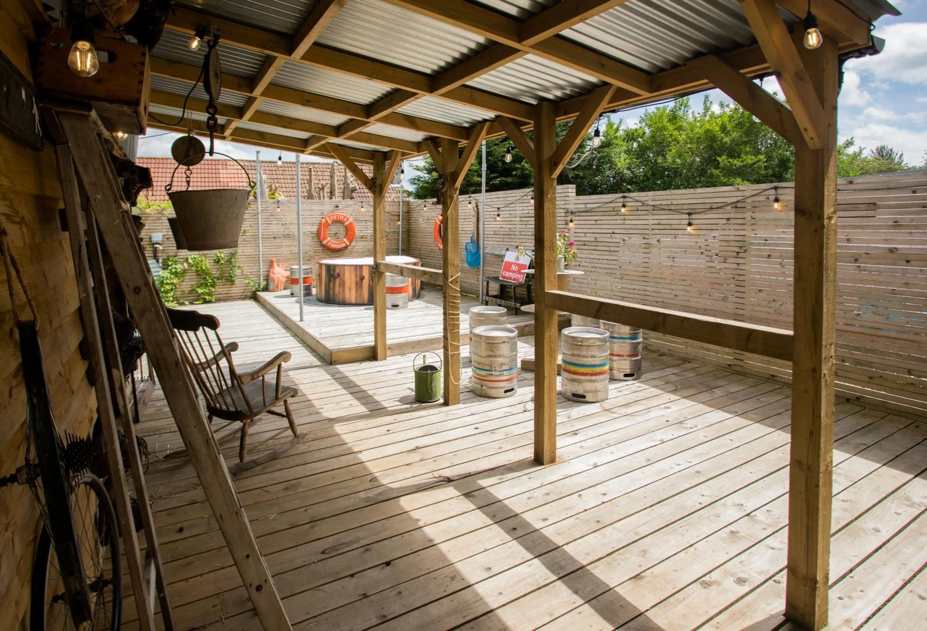 Garden in James’ Place @ Bike Park Wales and The Brecon Beacons