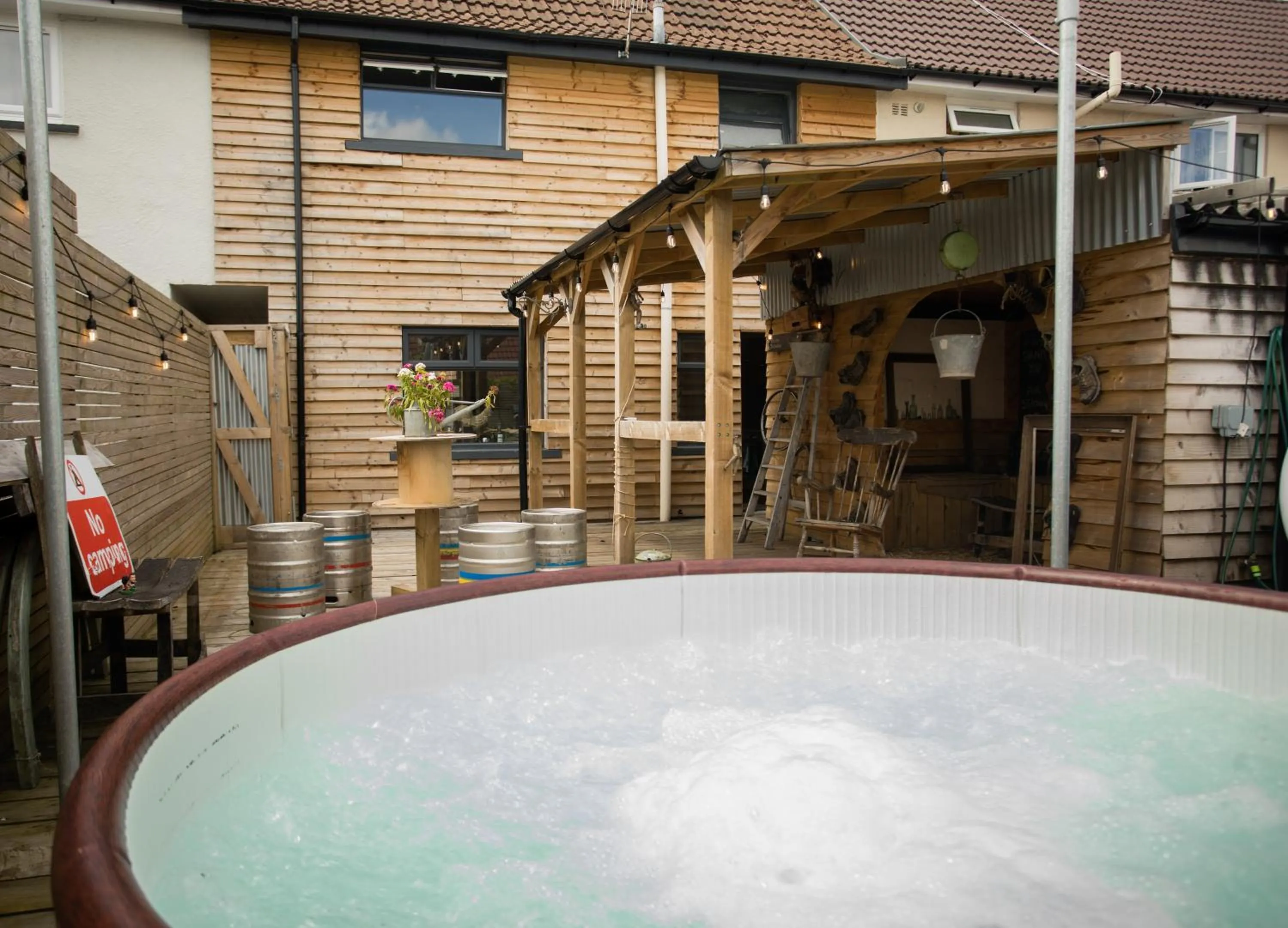 Garden in James’ Place @ Bike Park Wales and The Brecon Beacons