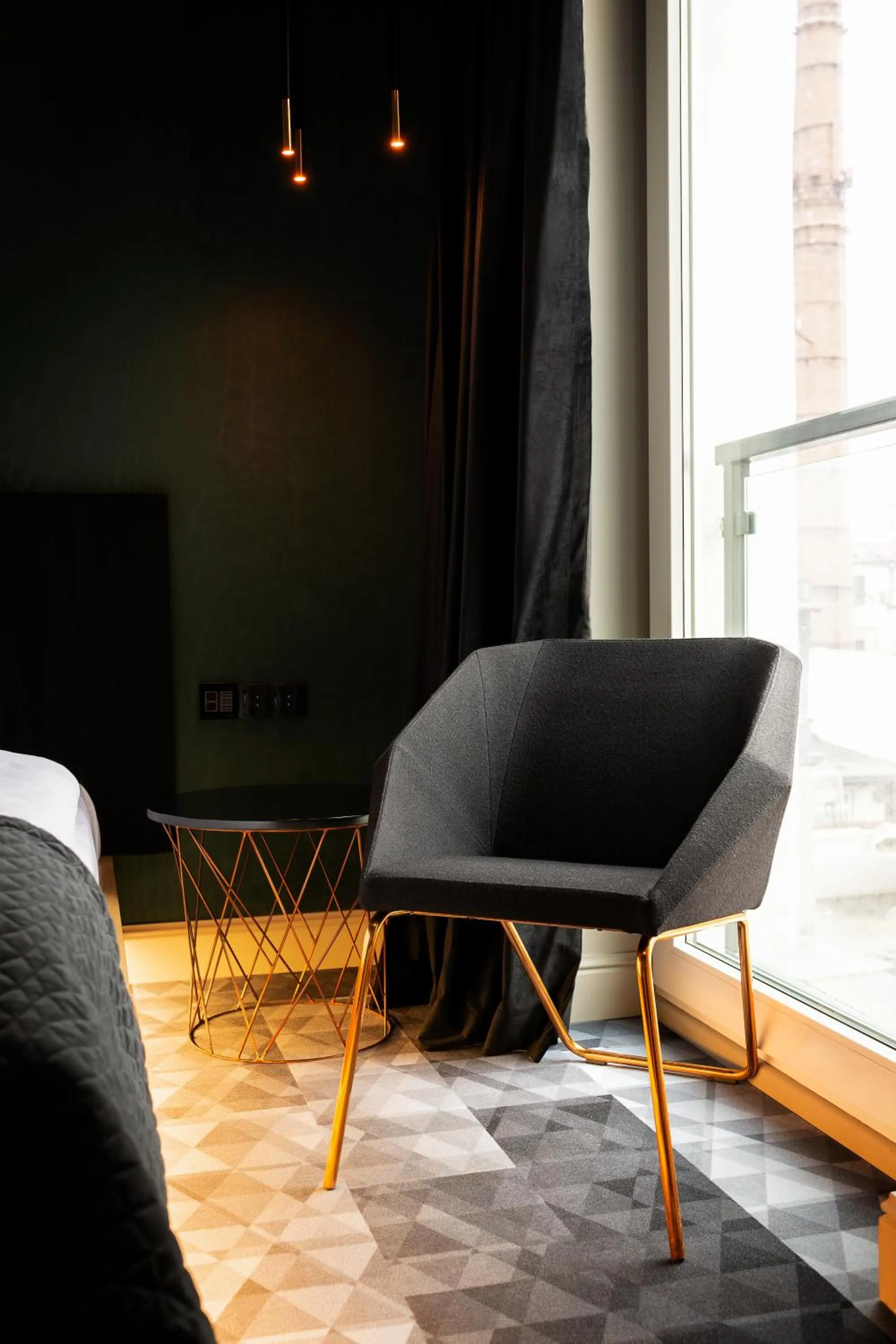 Decorative detail in Sansara Apartments