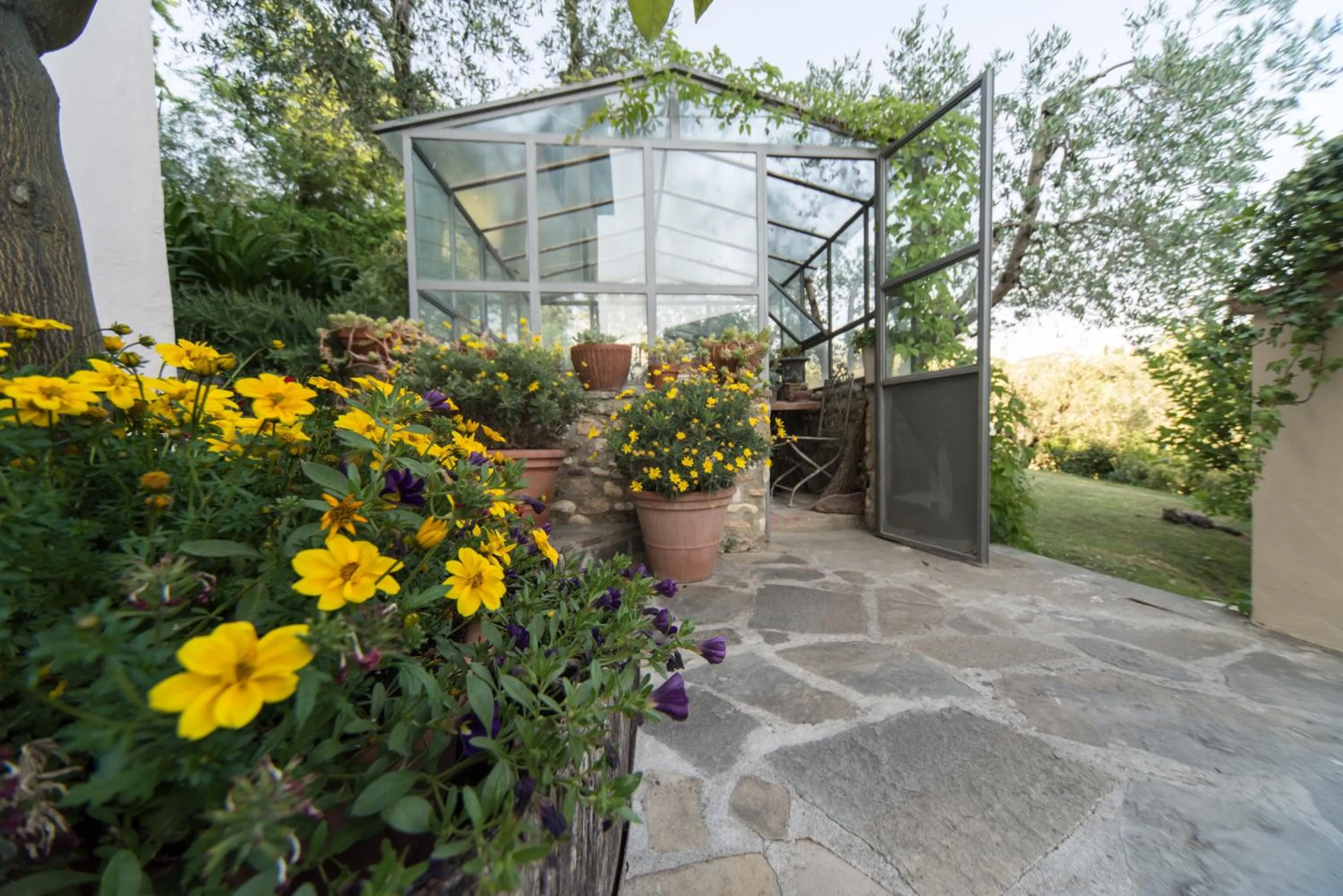 Patio in B&B Le Dimore Mezza Costa