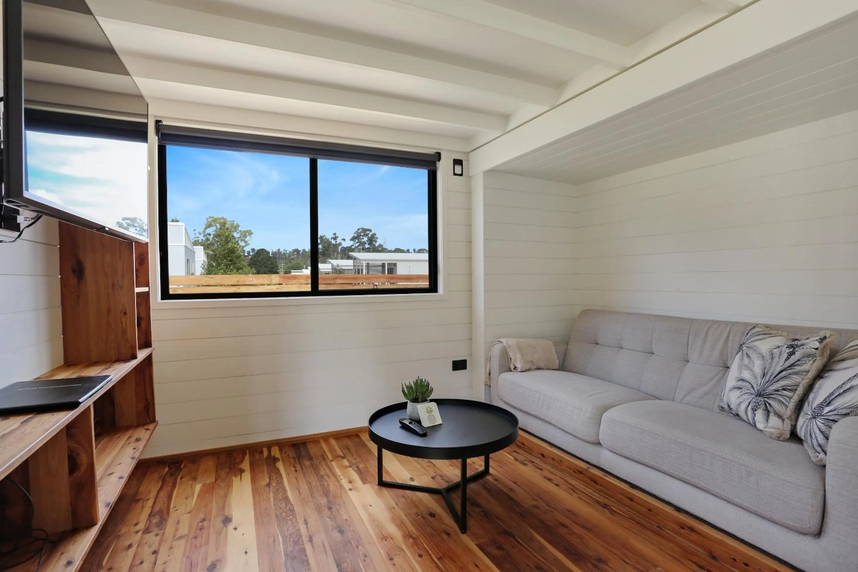Living room in Boydtown Beach Holiday Park