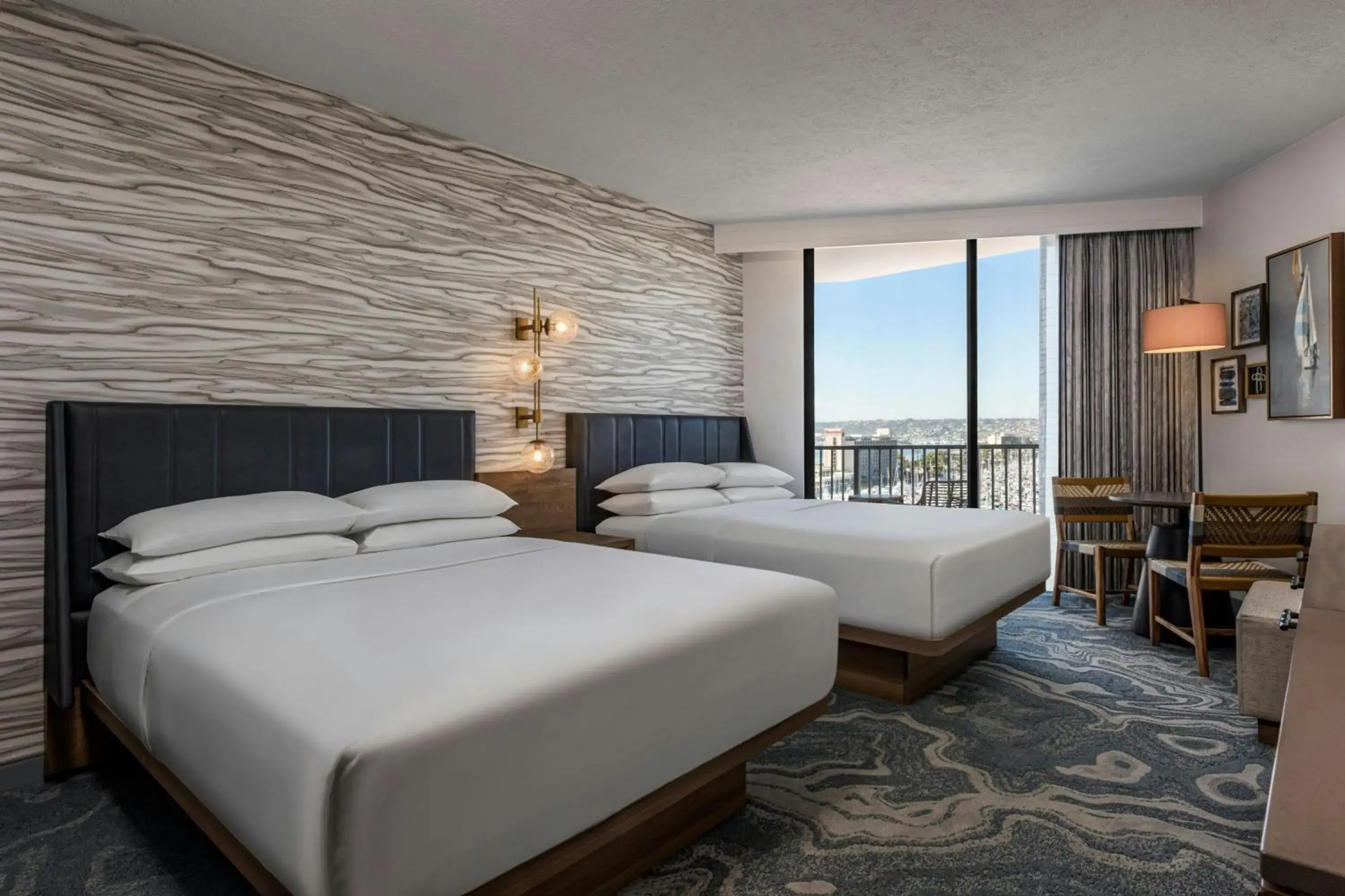 2 Double beds, Marina Tower, Traditional Guest Room in Sheraton San Diego Resort 2 Double beds, Marina Tower, Traditional Guest Room in Sheraton San Diego Resort