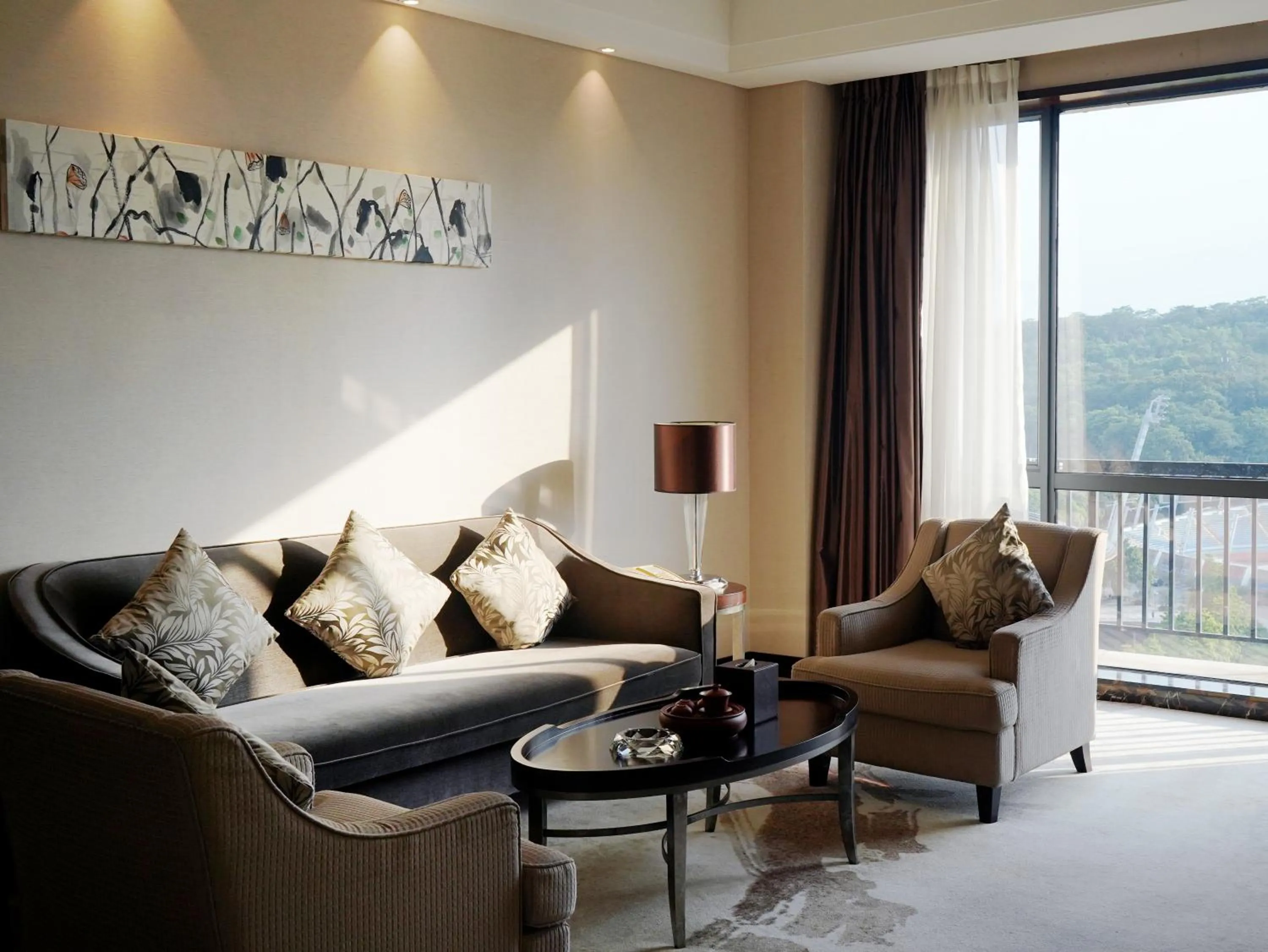 Living room in Howard Johnson Changsheng Plaza Meizhou