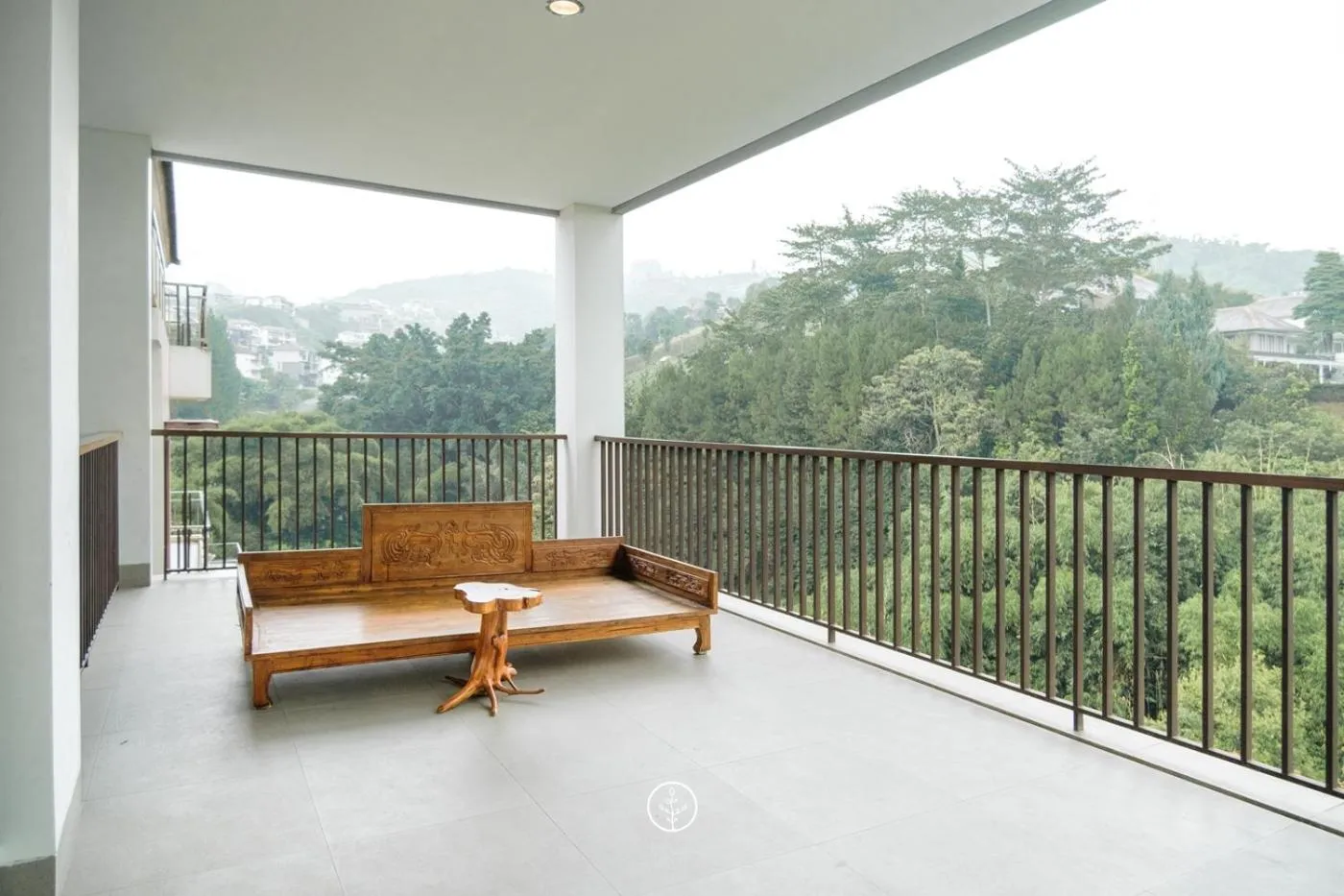 Balcony/Terrace in Kamala plantation view villa 10 bedrooms with a private heated Infinity pool and a billiard table