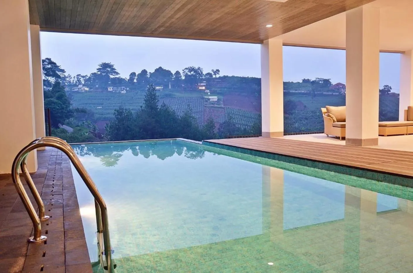 Swimming pool in Kamala plantation view villa 10 bedrooms with a private heated Infinity pool and a billiard table