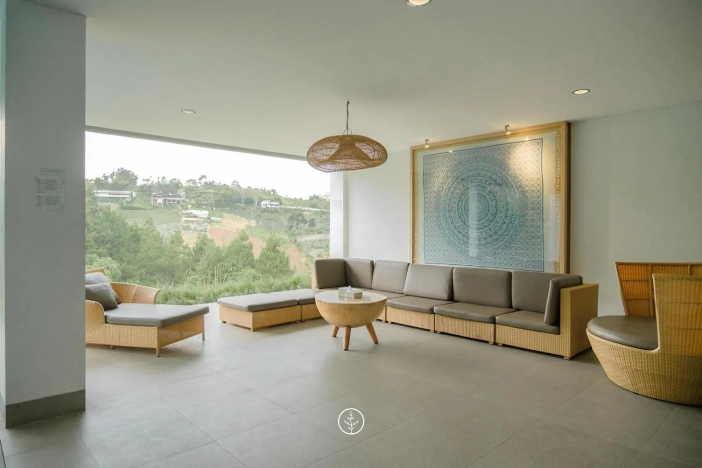 Seating area in Kamala plantation view villa 10 bedrooms with a private heated Infinity pool and a billiard table