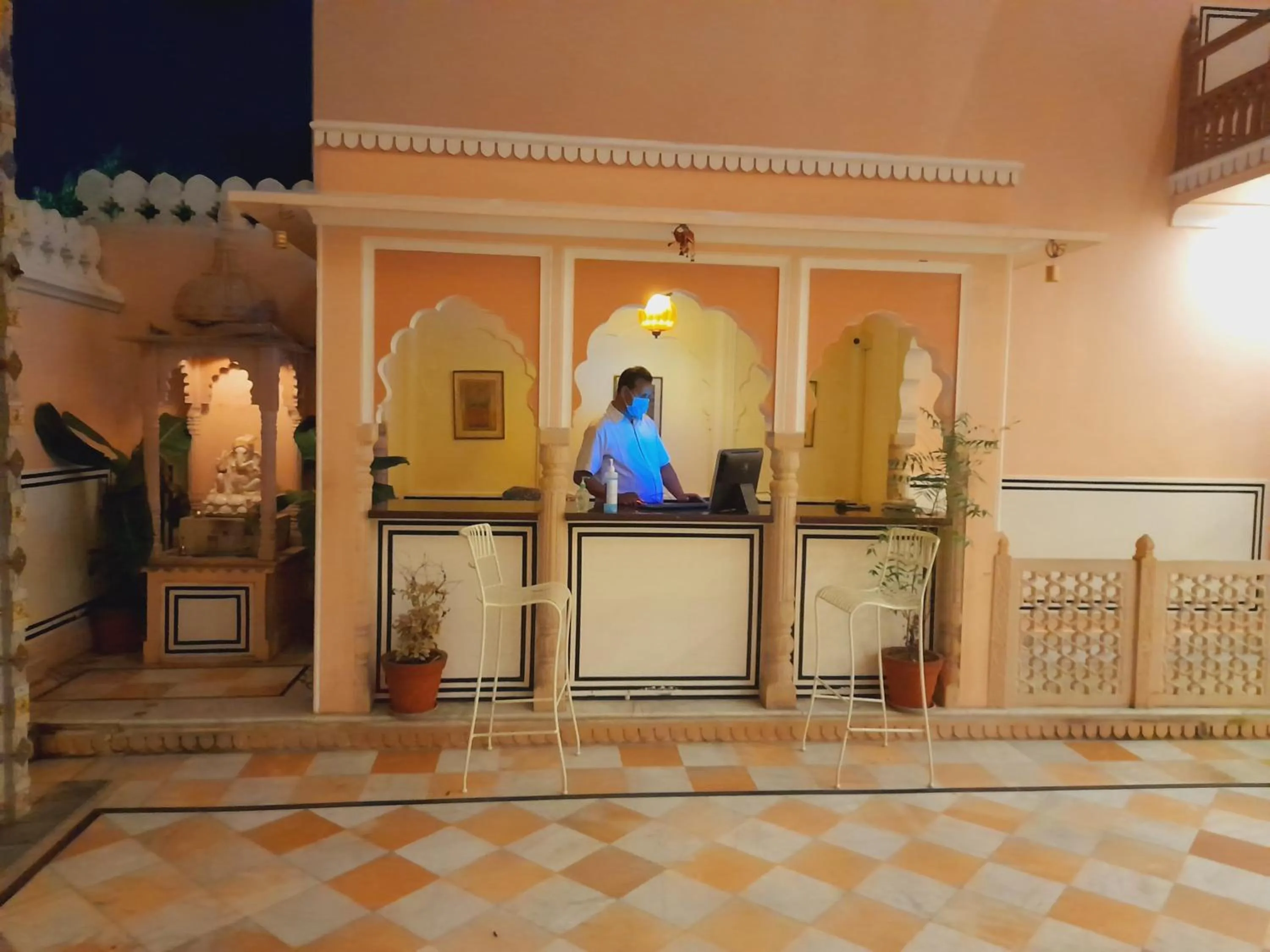 Lobby or reception in Raj Rajeshwari Haveli