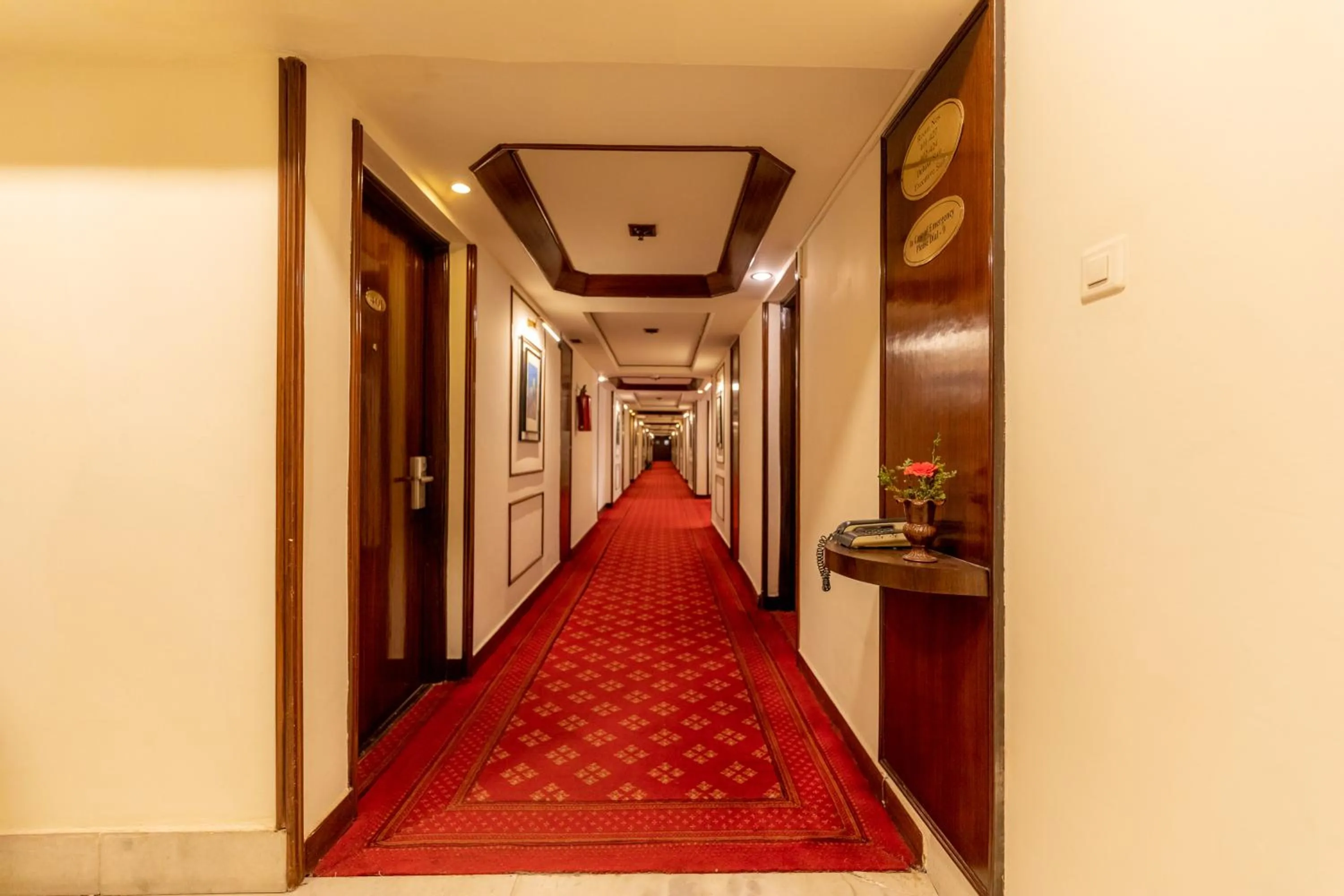 Decorative detail in The Malla Hotel - Thamel, 2 km to Swayambhunath Temple