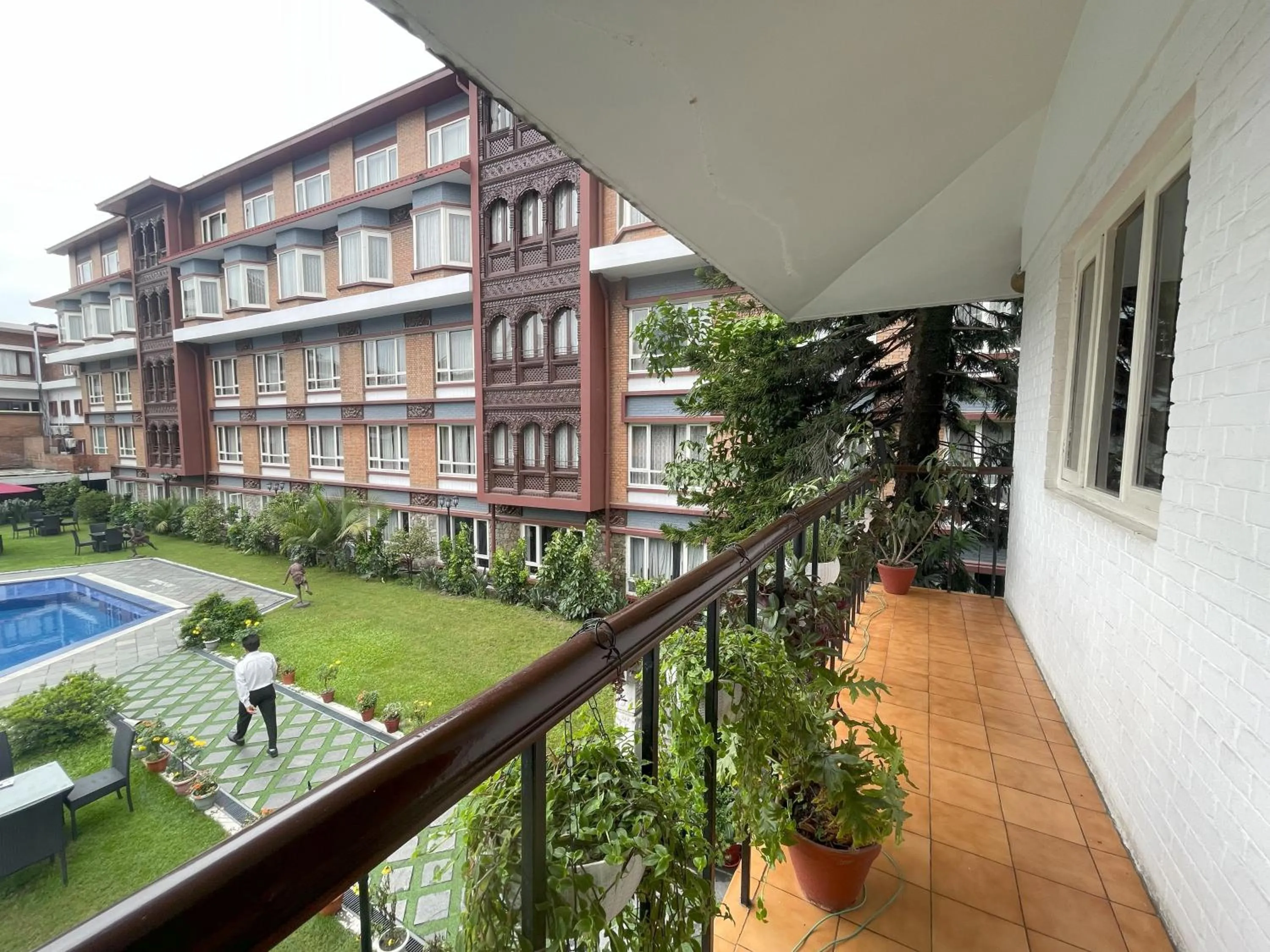 Swimming pool in The Malla Hotel - Thamel, 2 km to Swayambhunath Temple