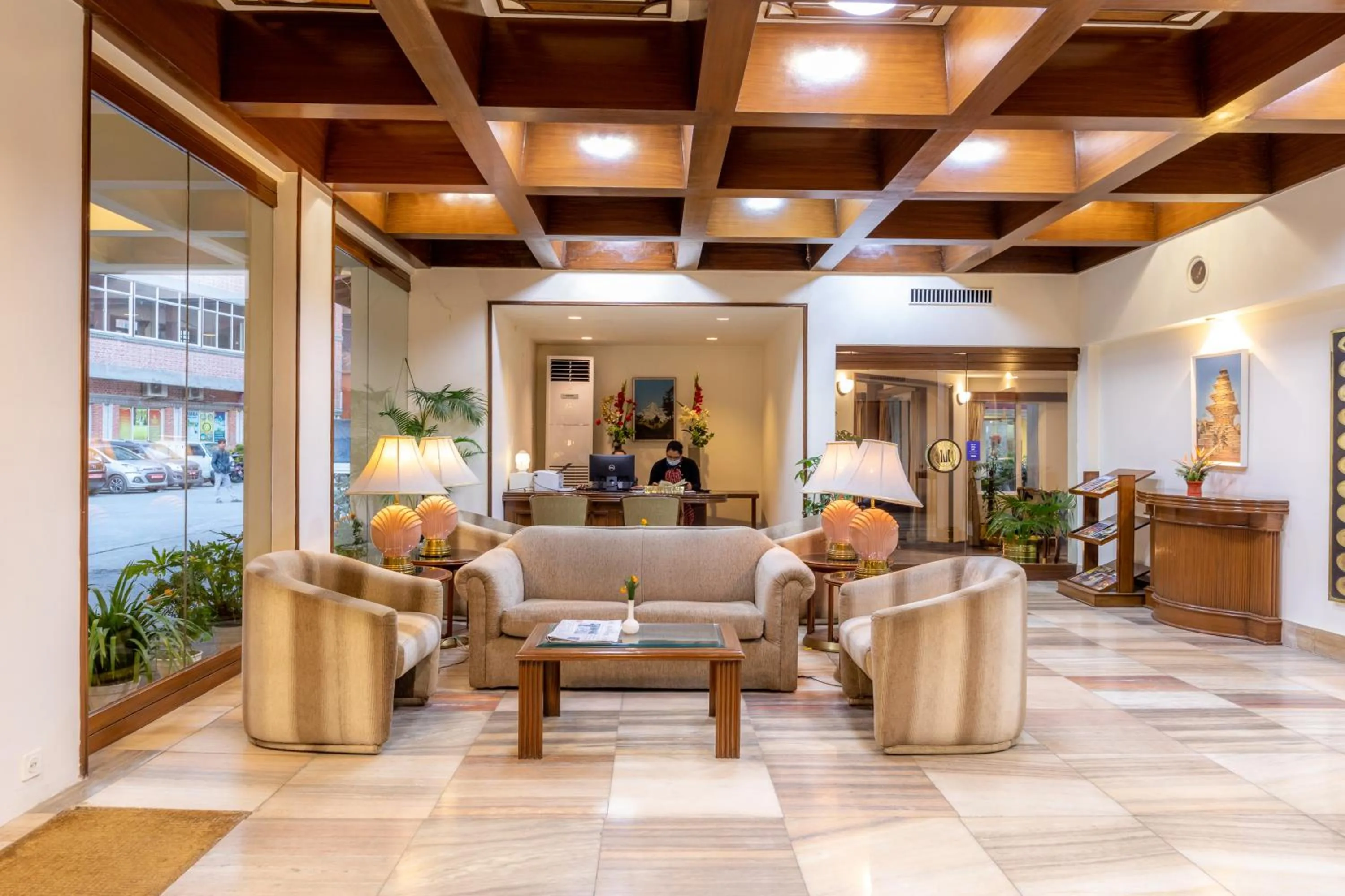Seating area in The Malla Hotel - Thamel, 2 km to Swayambhunath Temple