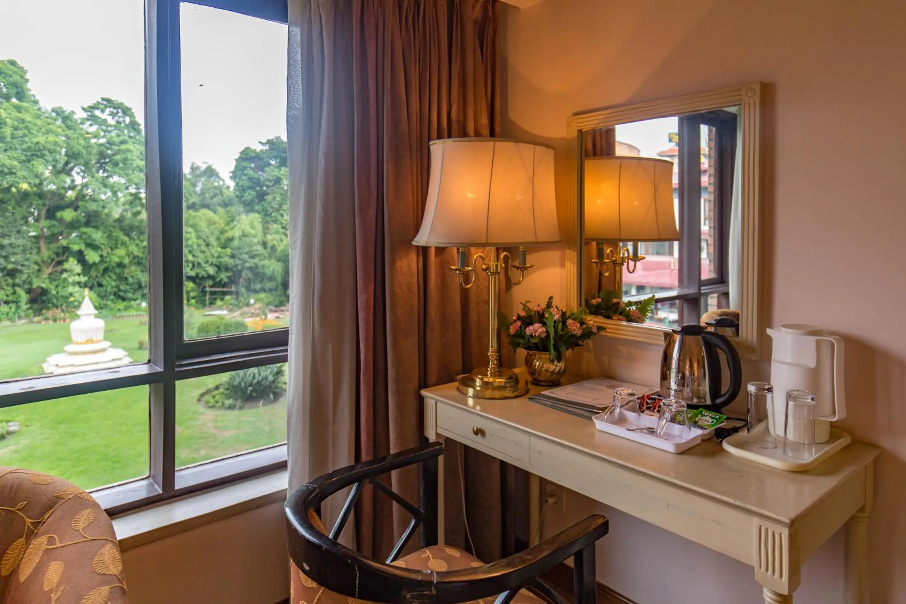 Garden view in The Malla Hotel - Thamel, 2 km to Swayambhunath Temple