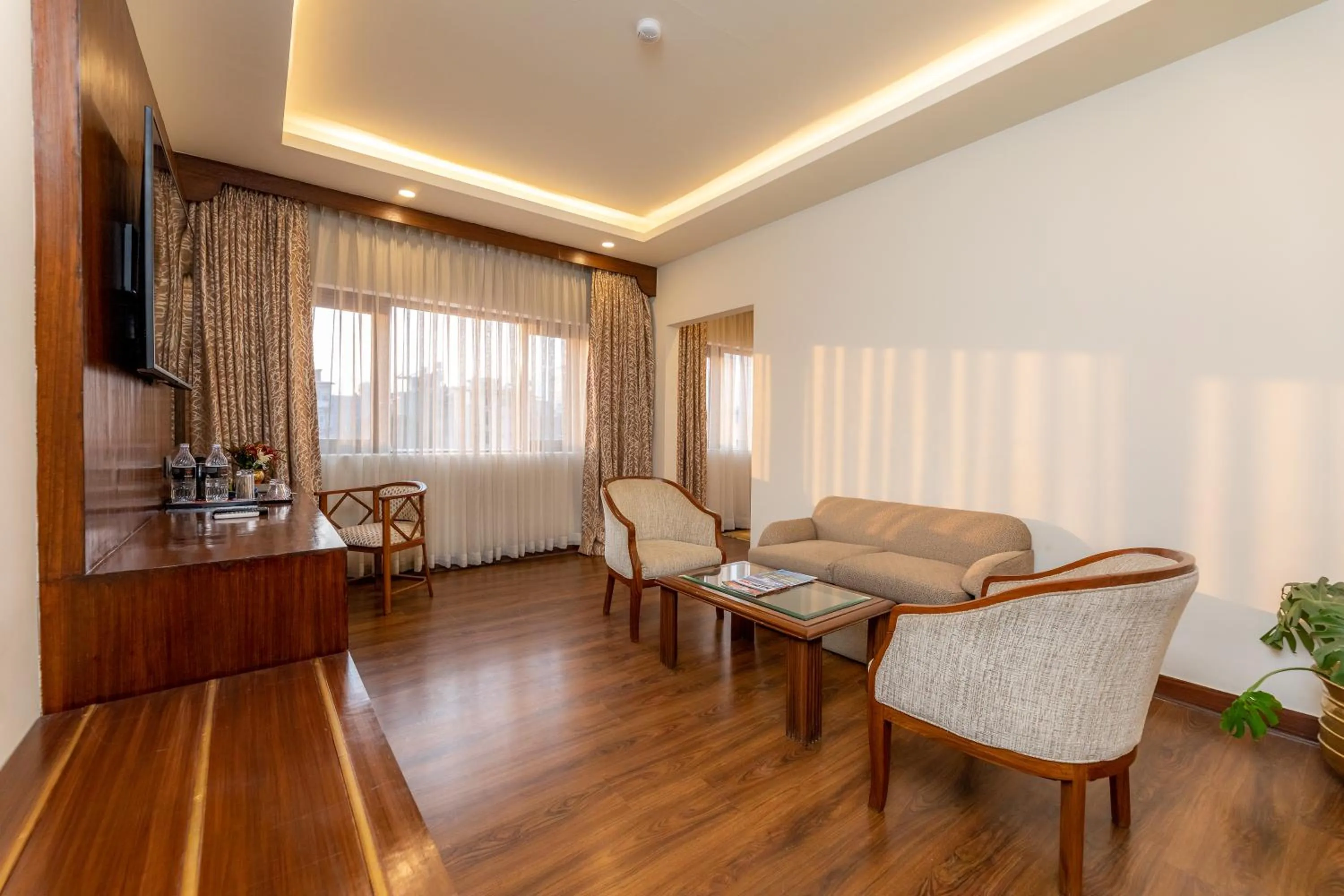 Living room in The Malla Hotel - Thamel, 2 km to Swayambhunath Temple