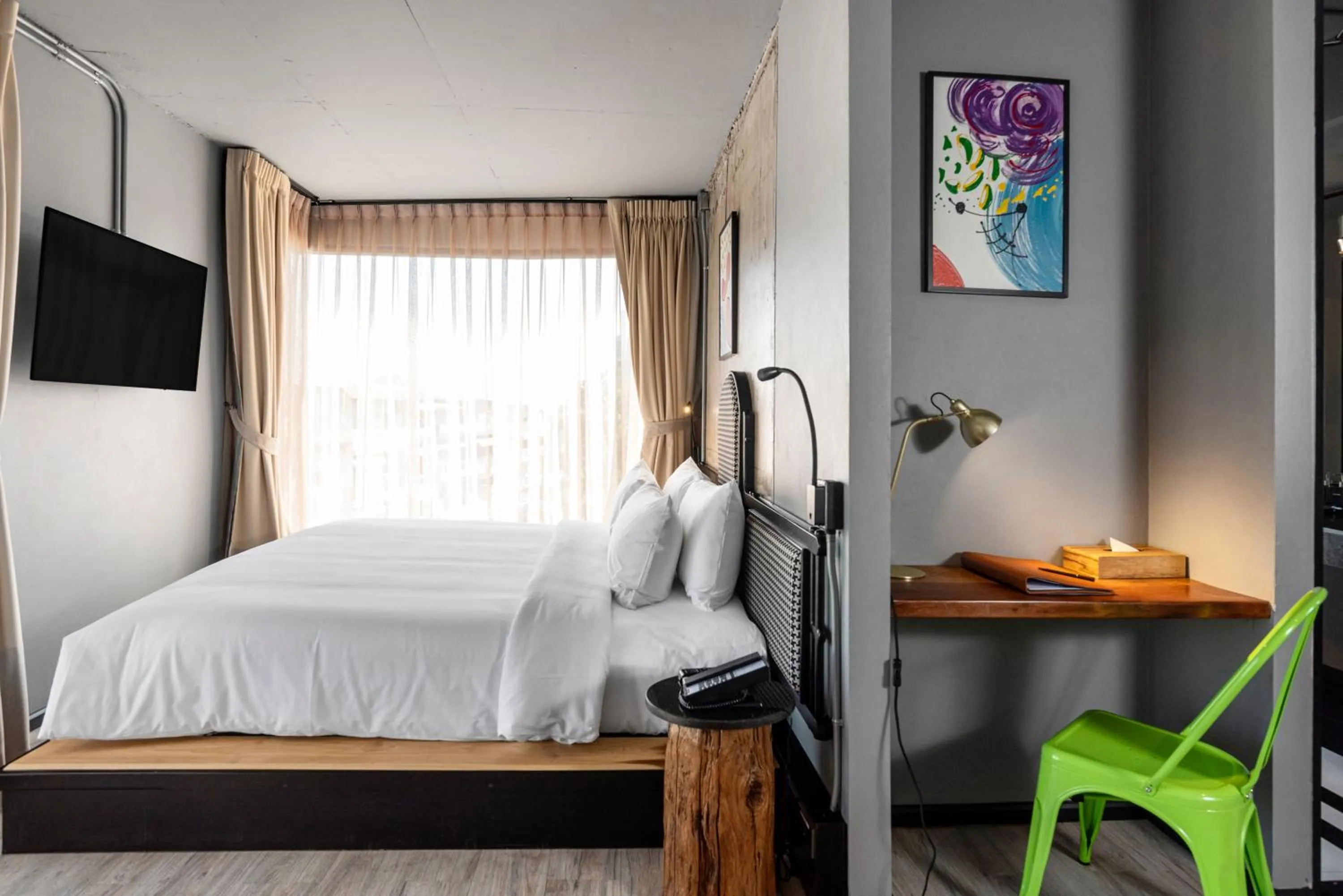 Bed in MeStyle Museum Hotel