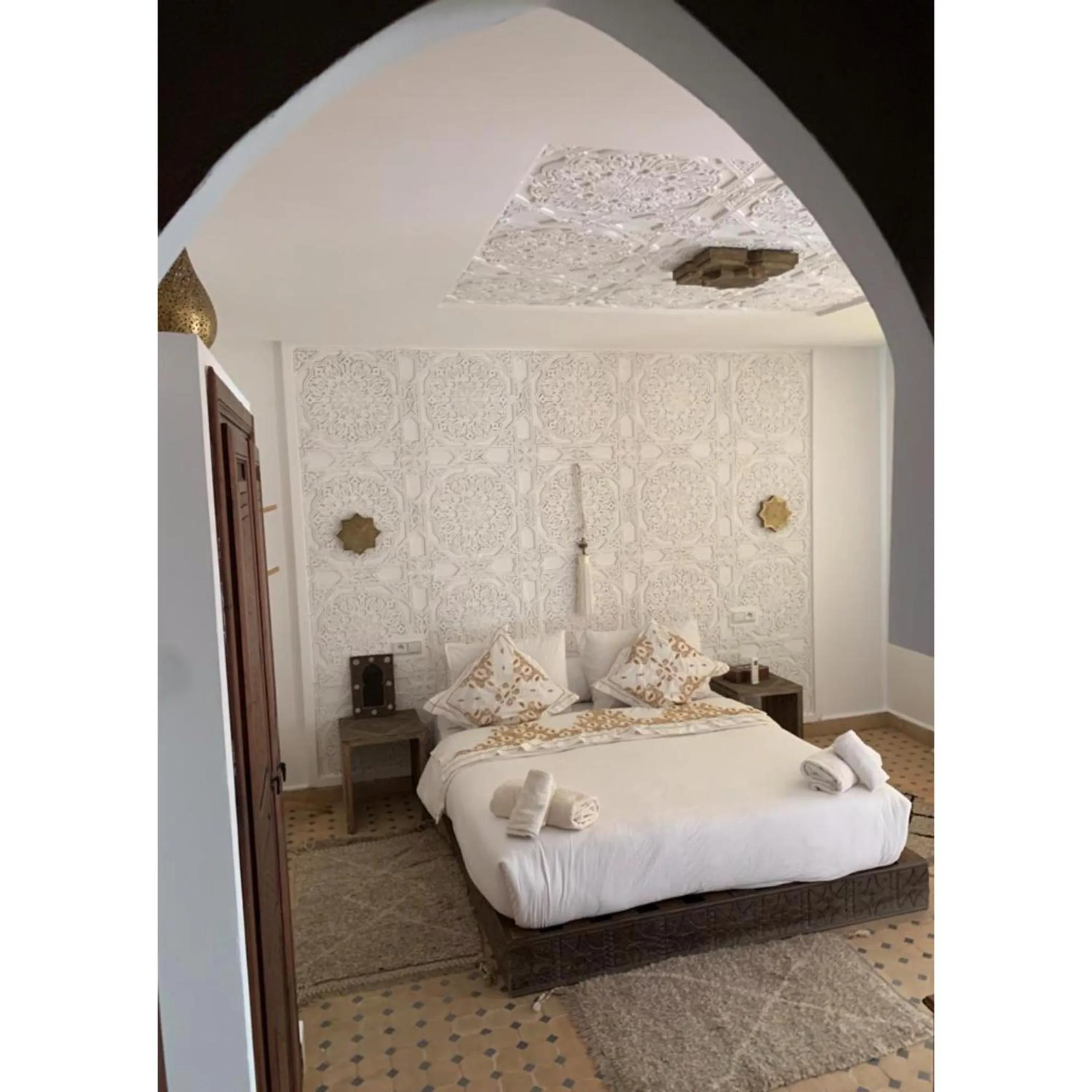 Bed in Riad Marchica