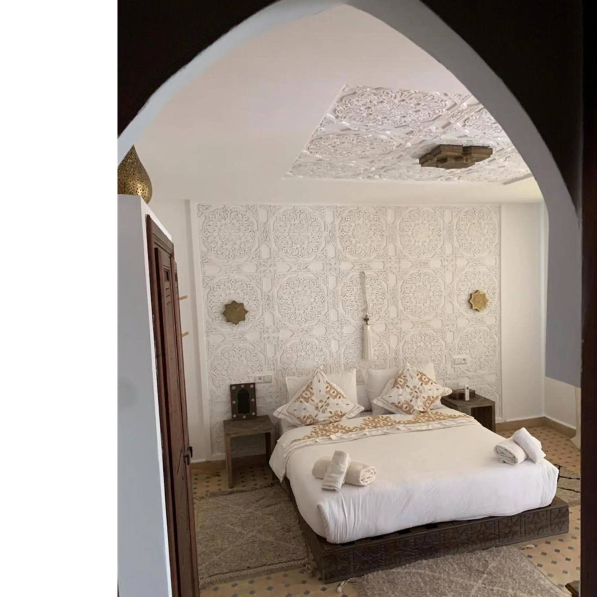 Bed in Riad Marchica