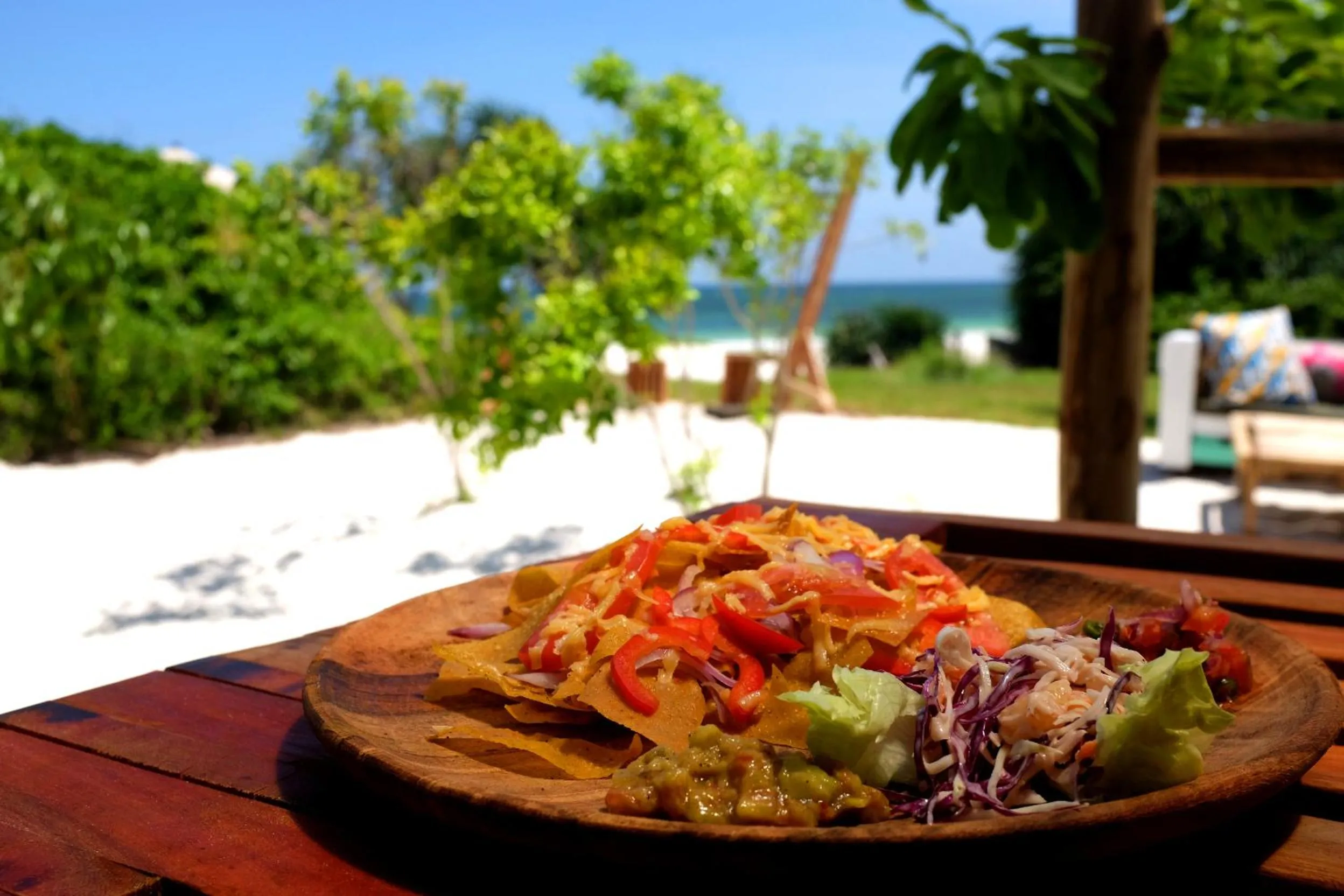 Food and drinks in Salty's Kitesurf Village