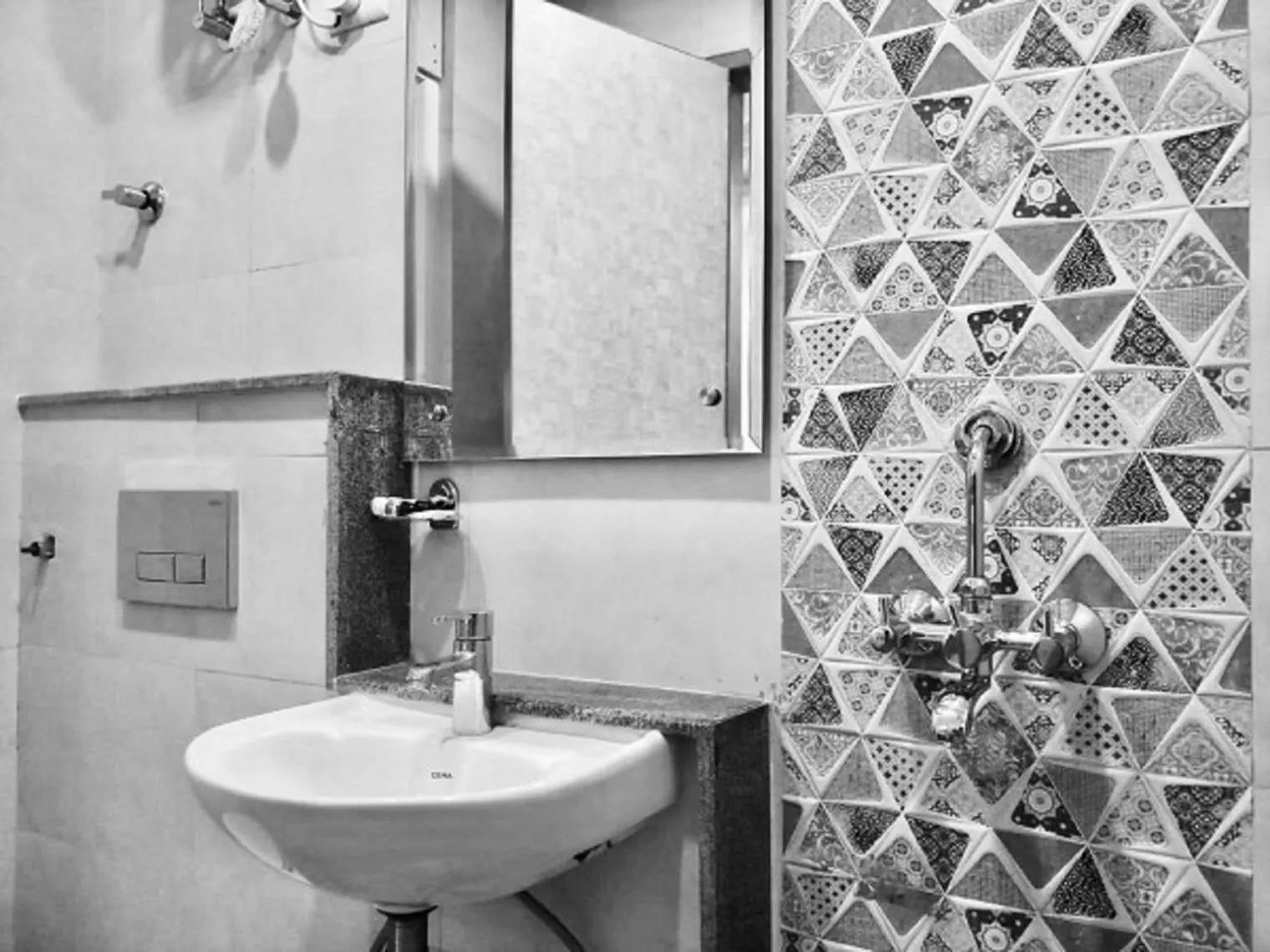 Bathroom in Gracious by Vishesh Hotels & Home Stay