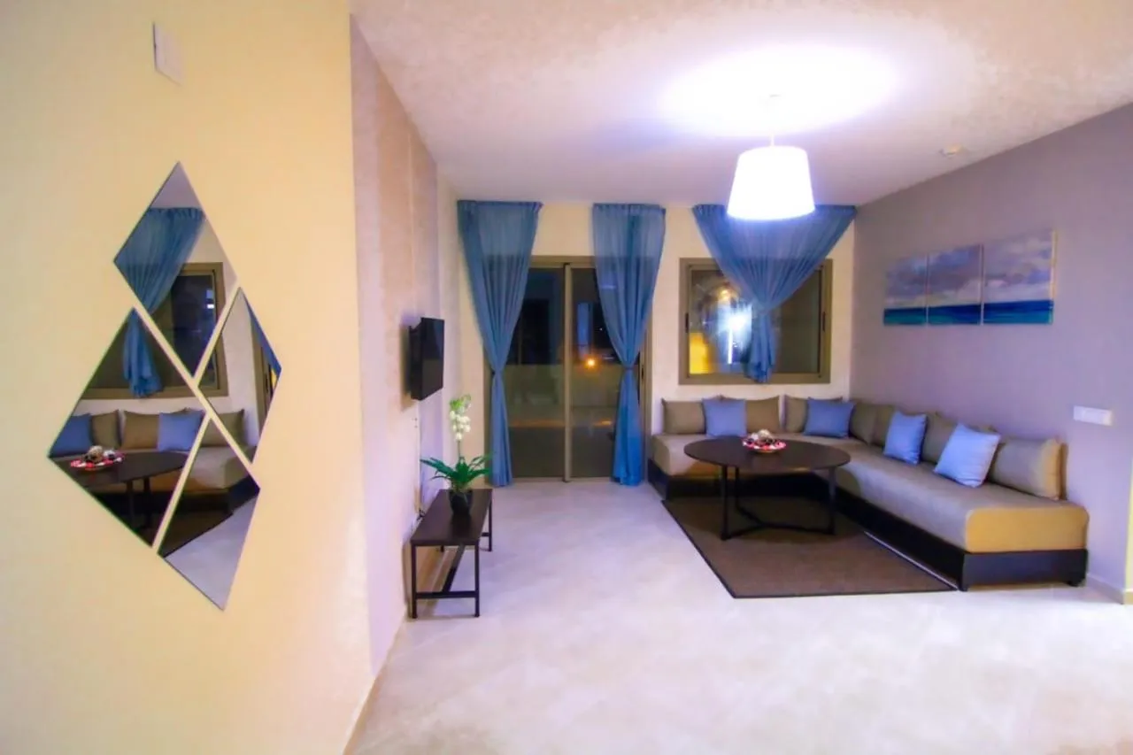 Living room, Bed in Kenz Mehdia Hotel Resort