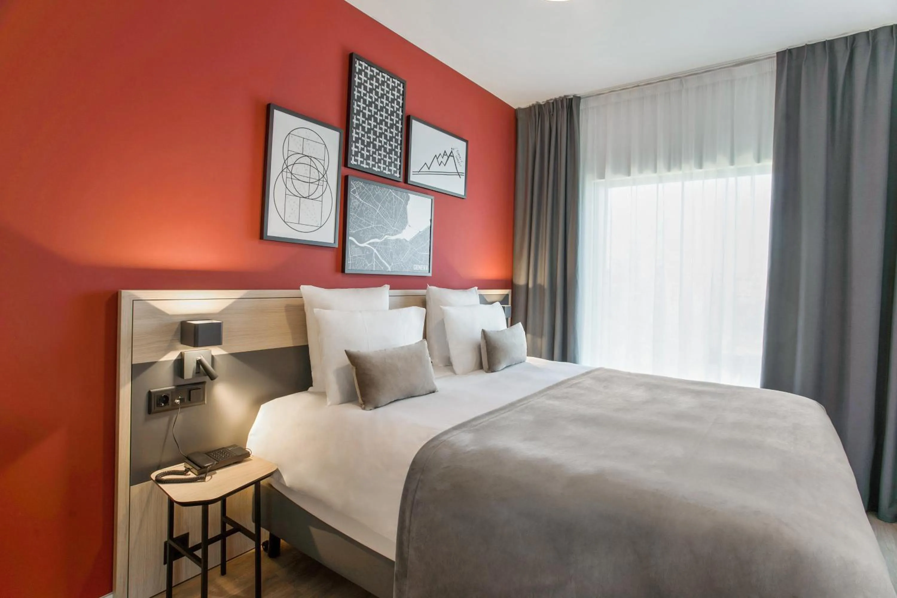 Bed in Appart'City Collection Genève Aéroport - Vernier