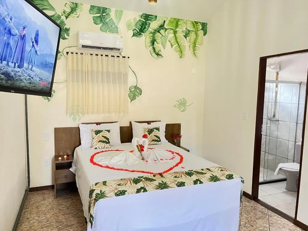 Bed in Pousada Bella Vida