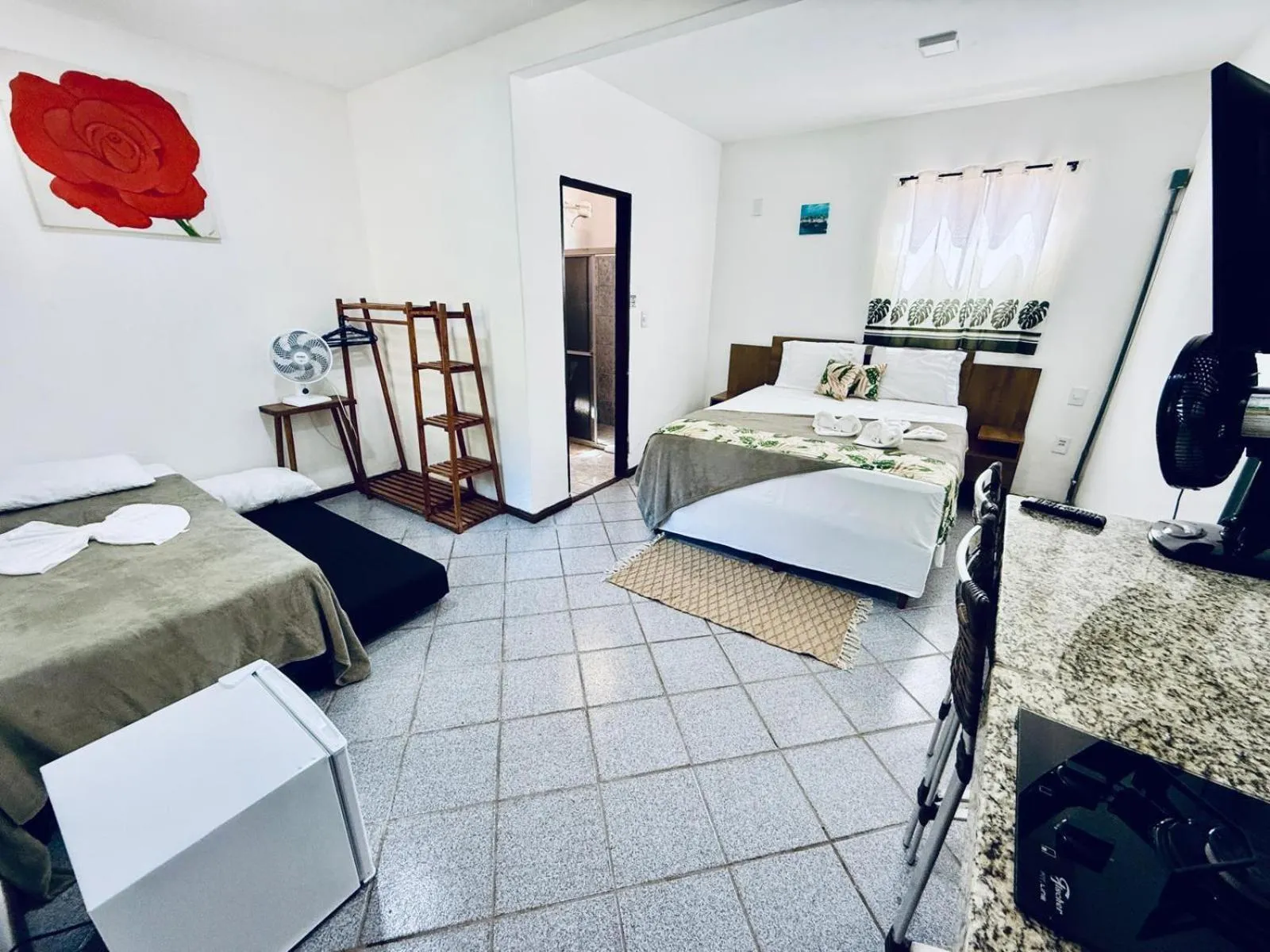 Bed in Pousada Bella Vida