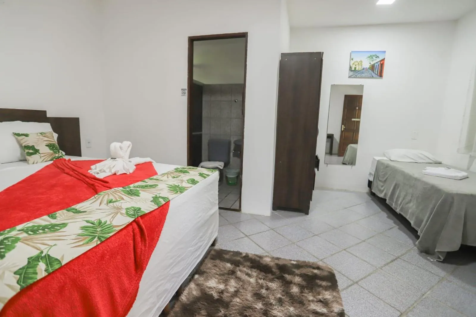 Bed in Pousada Bella Vida