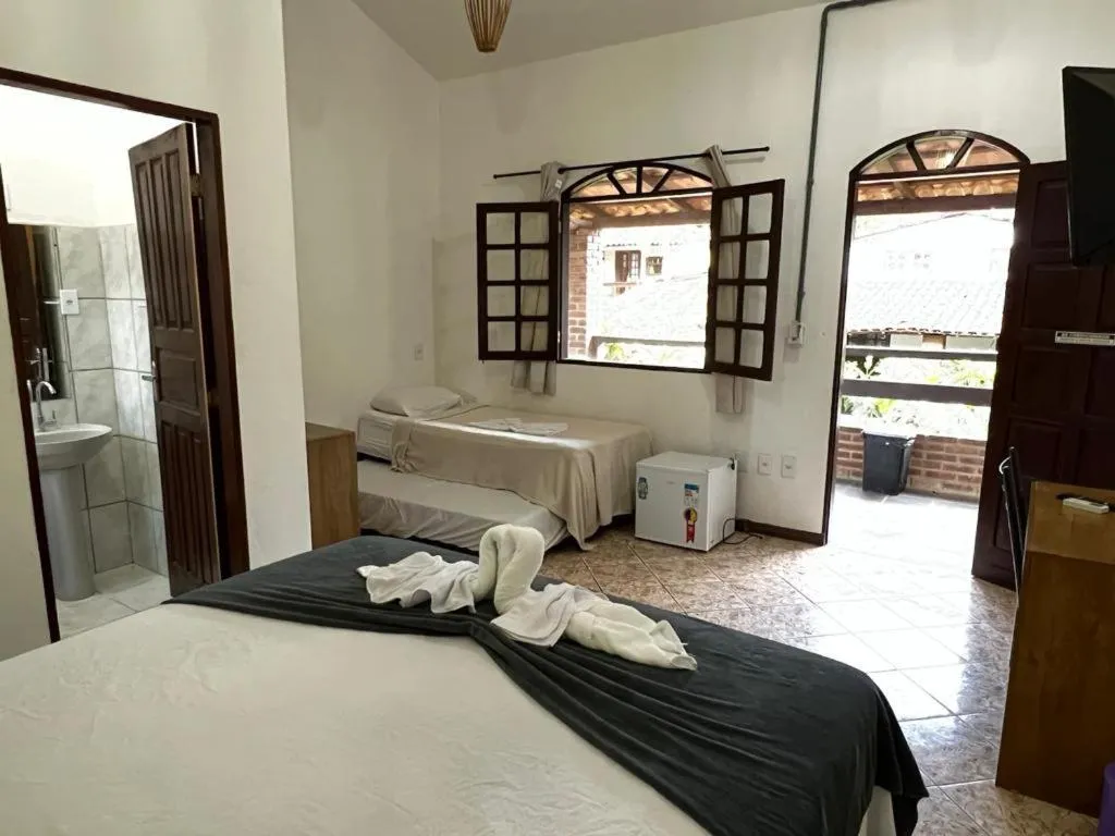 Bed in Pousada Bella Vida