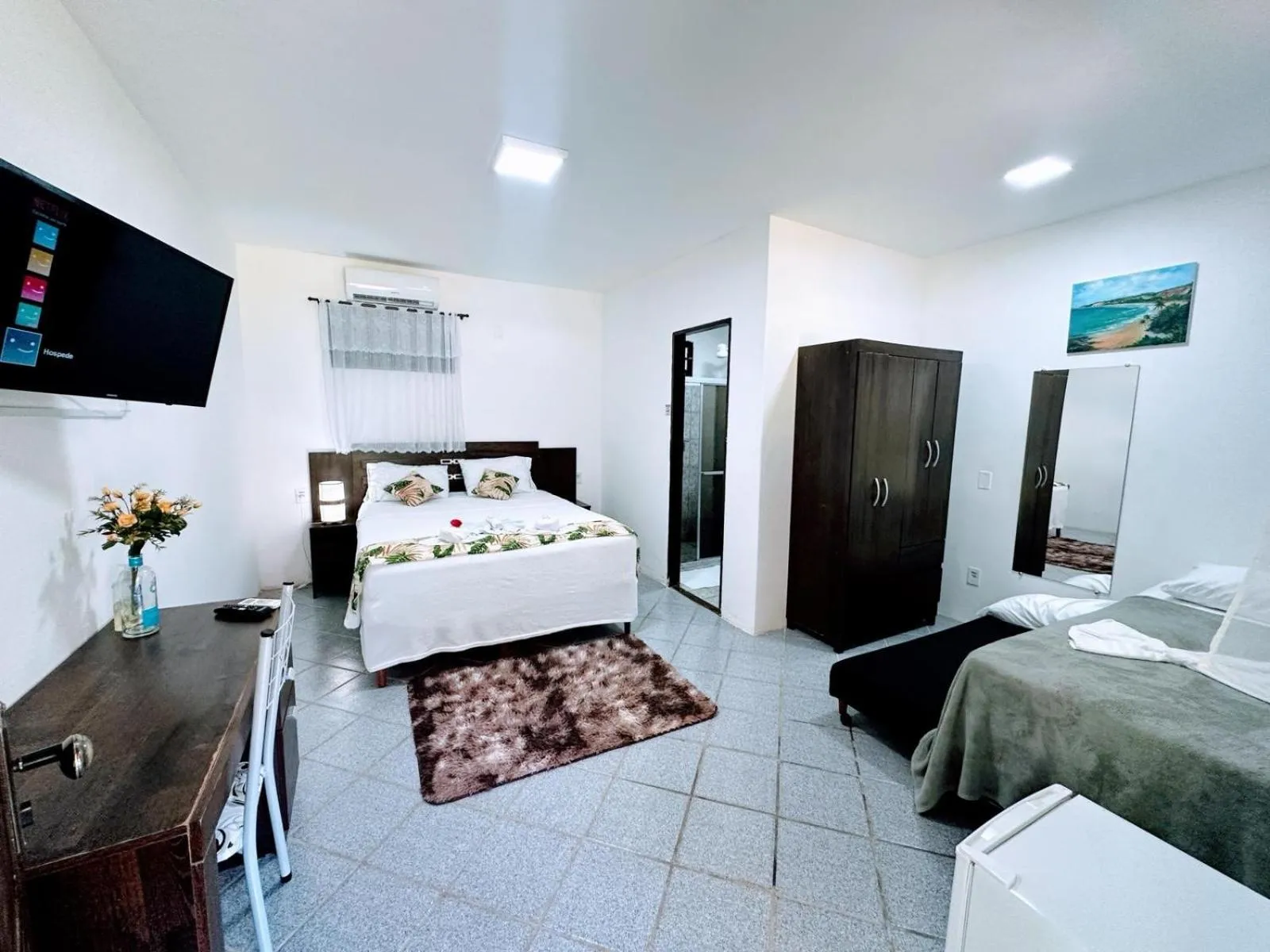 Bed in Pousada Bella Vida