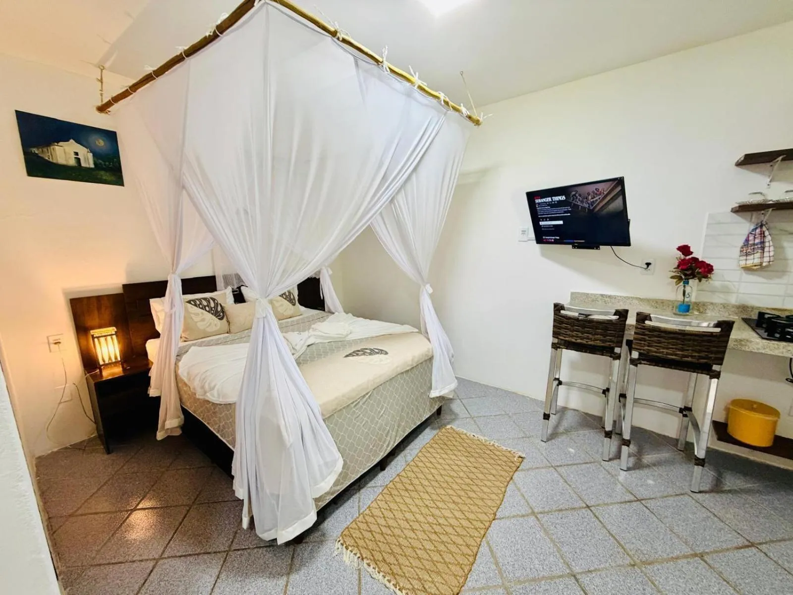 Bed in Pousada Bella Vida